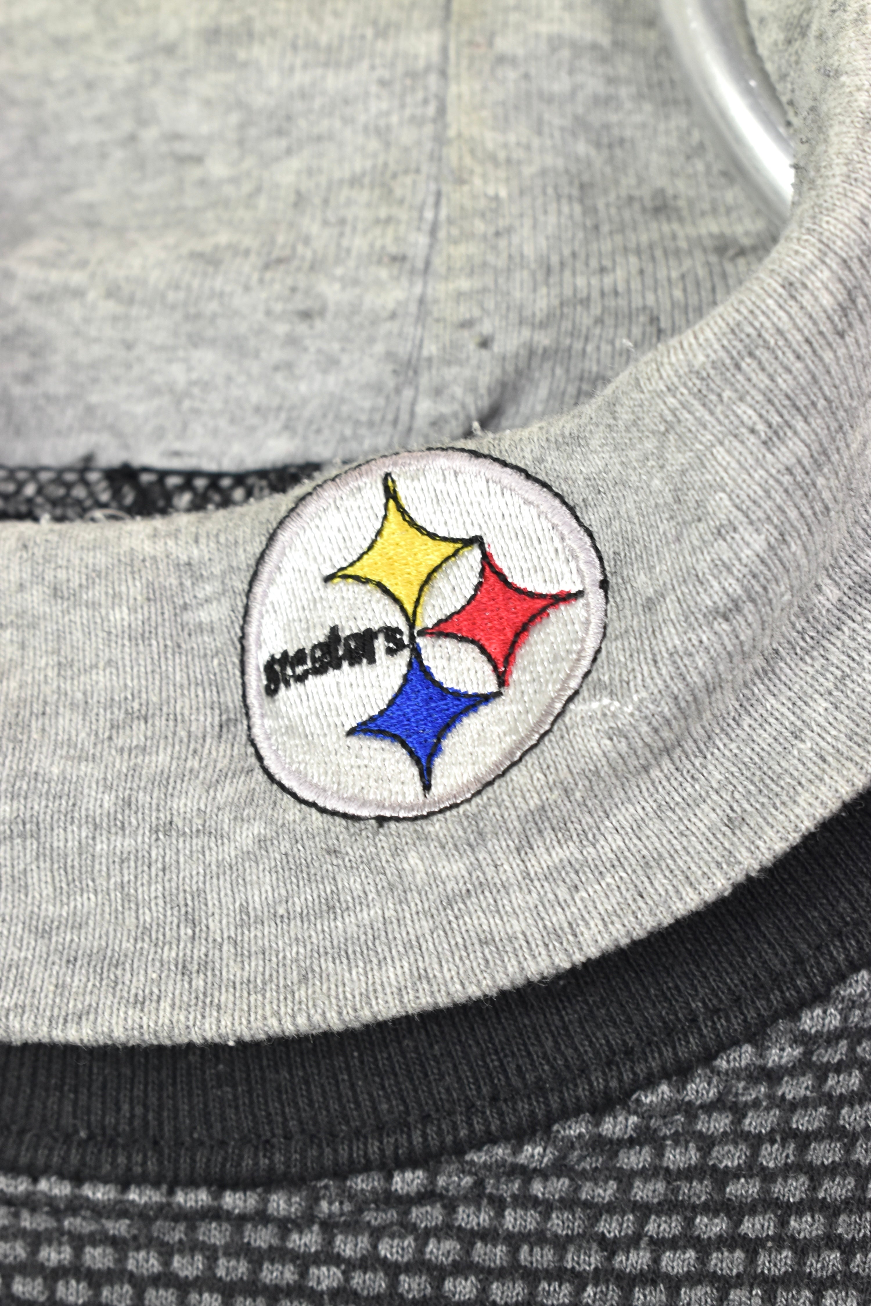 VINTAGE NFL PITTSBURGH STEELERS EMBROIDERED TURTLE NECK SWEATSHIRT | XL PRO SPORT