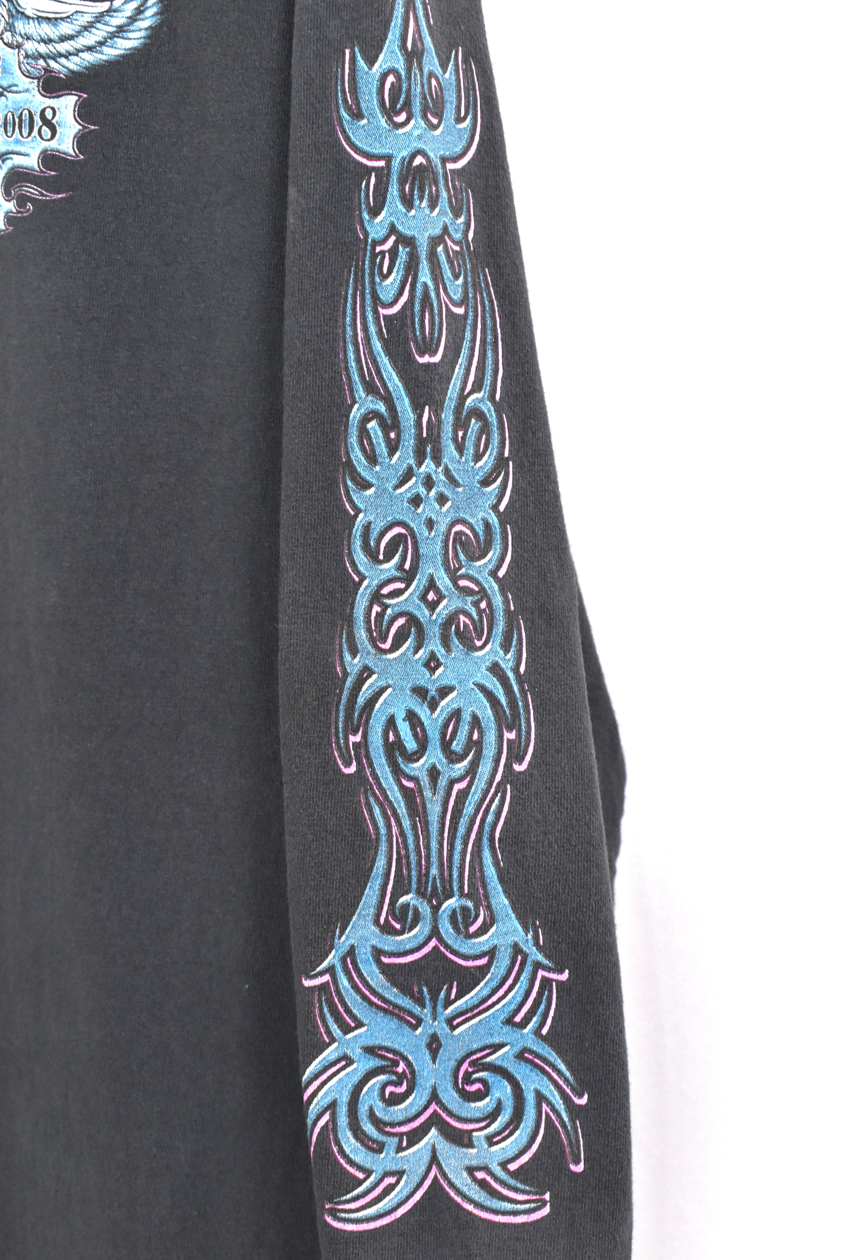 Vintage motorcycle shirt , long sleeve graphic tee - AU L HARLEY DAVIDSON