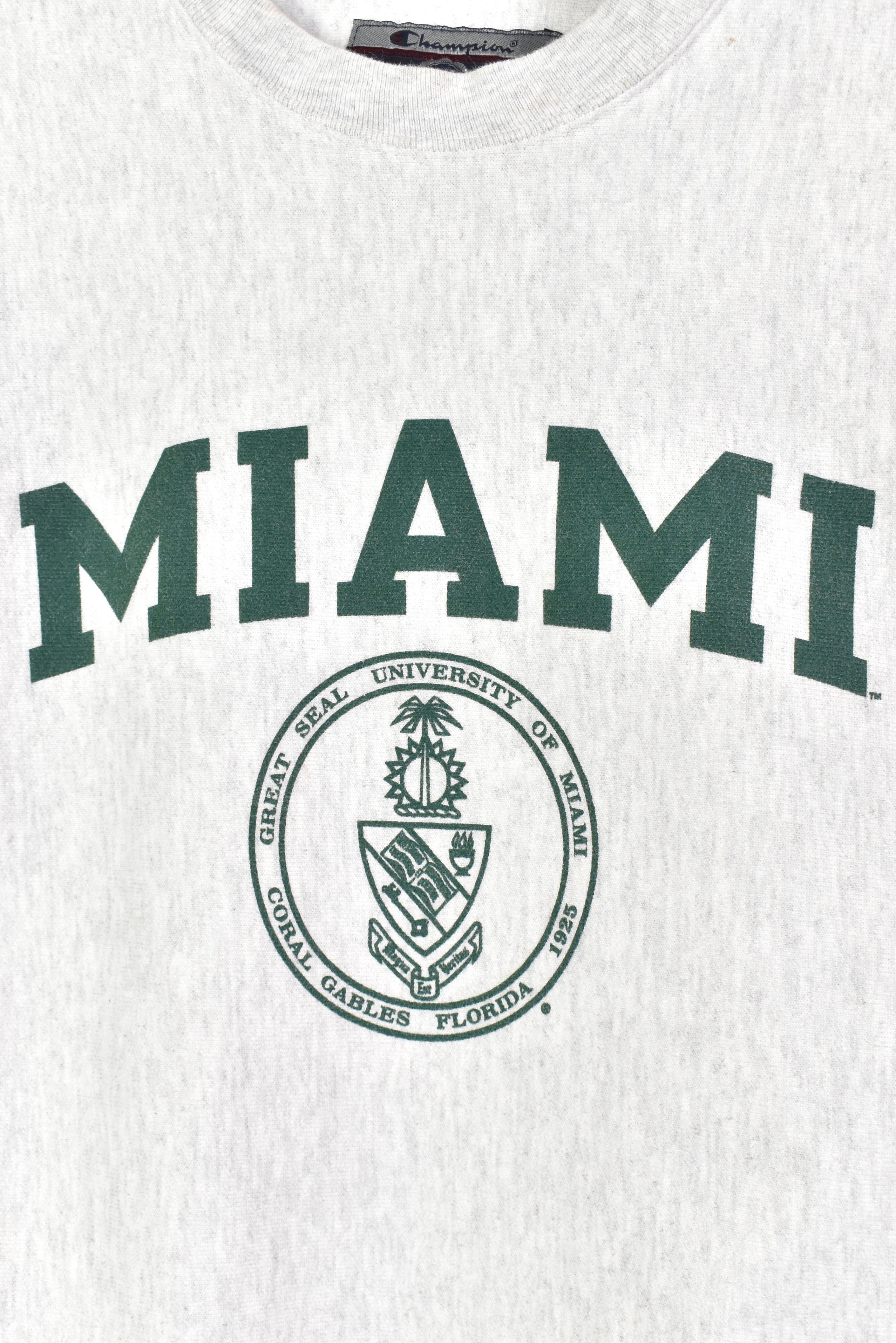 Vintage miami university grey sweatshirt | medium COLLEGE