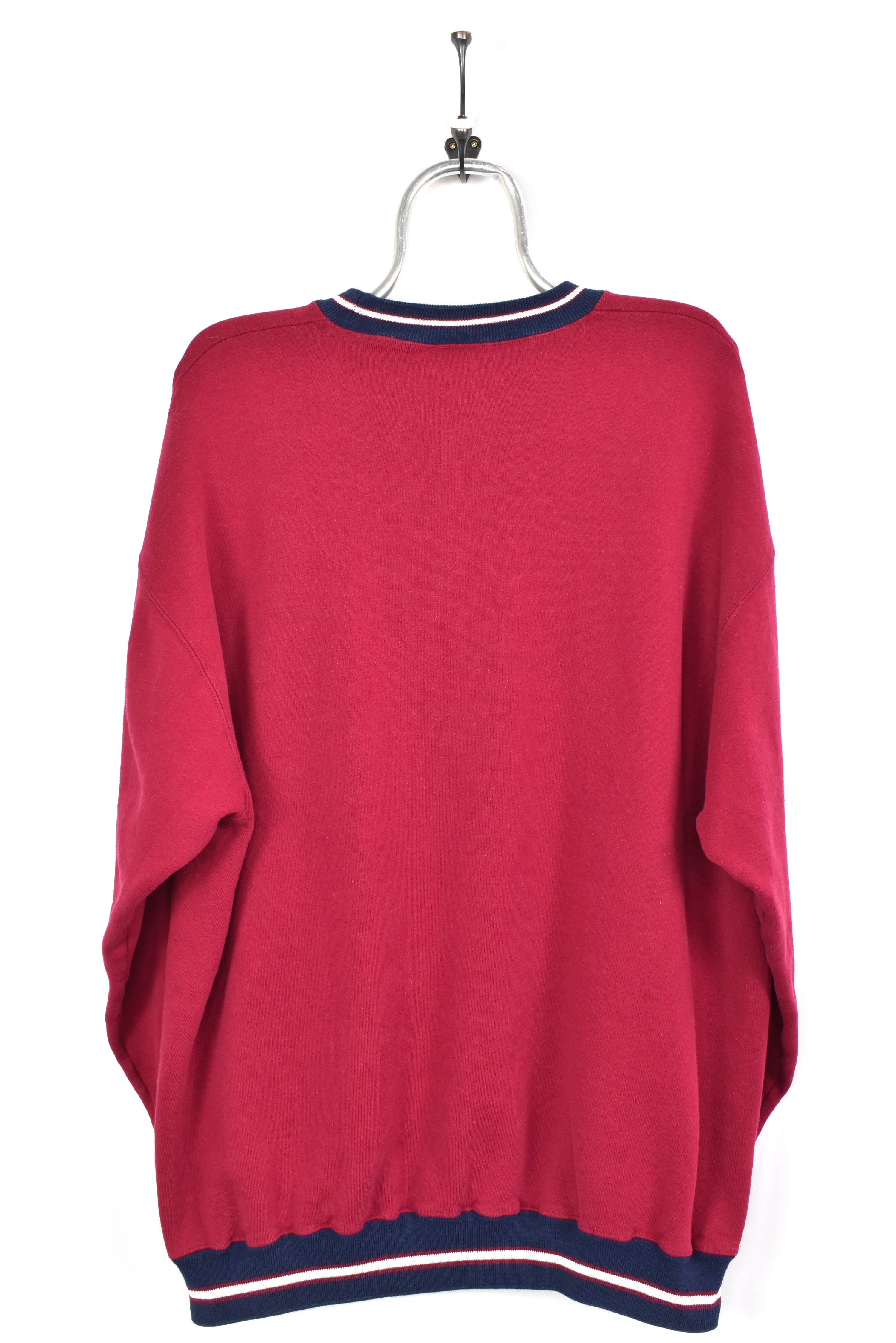 VINTAGE WILSON EMBROIDERED RED SWEATSHIRT | XXL WILSON