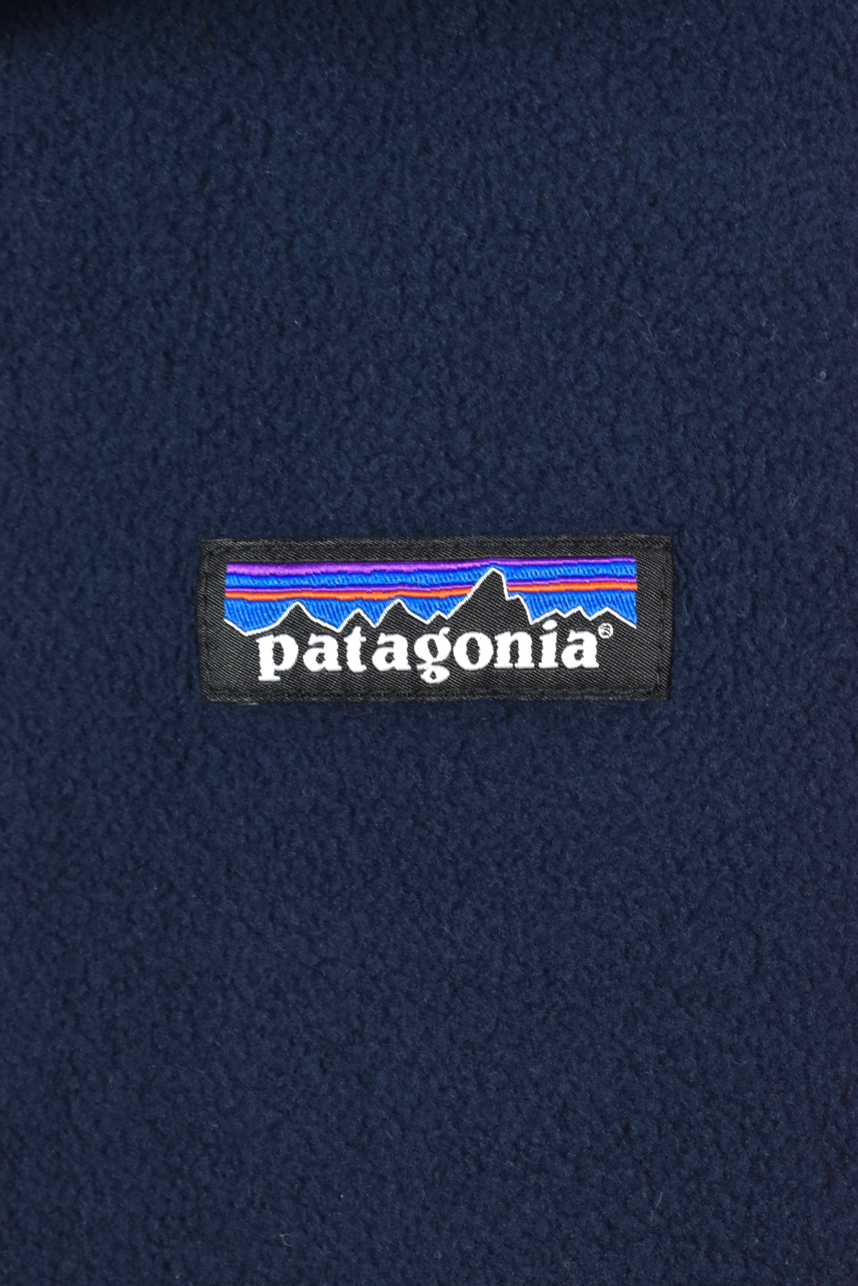 VINTAGE WOMEN'S PATAGONIA FLEECE NAVY JACKET | MEDIUM PATAGONIA