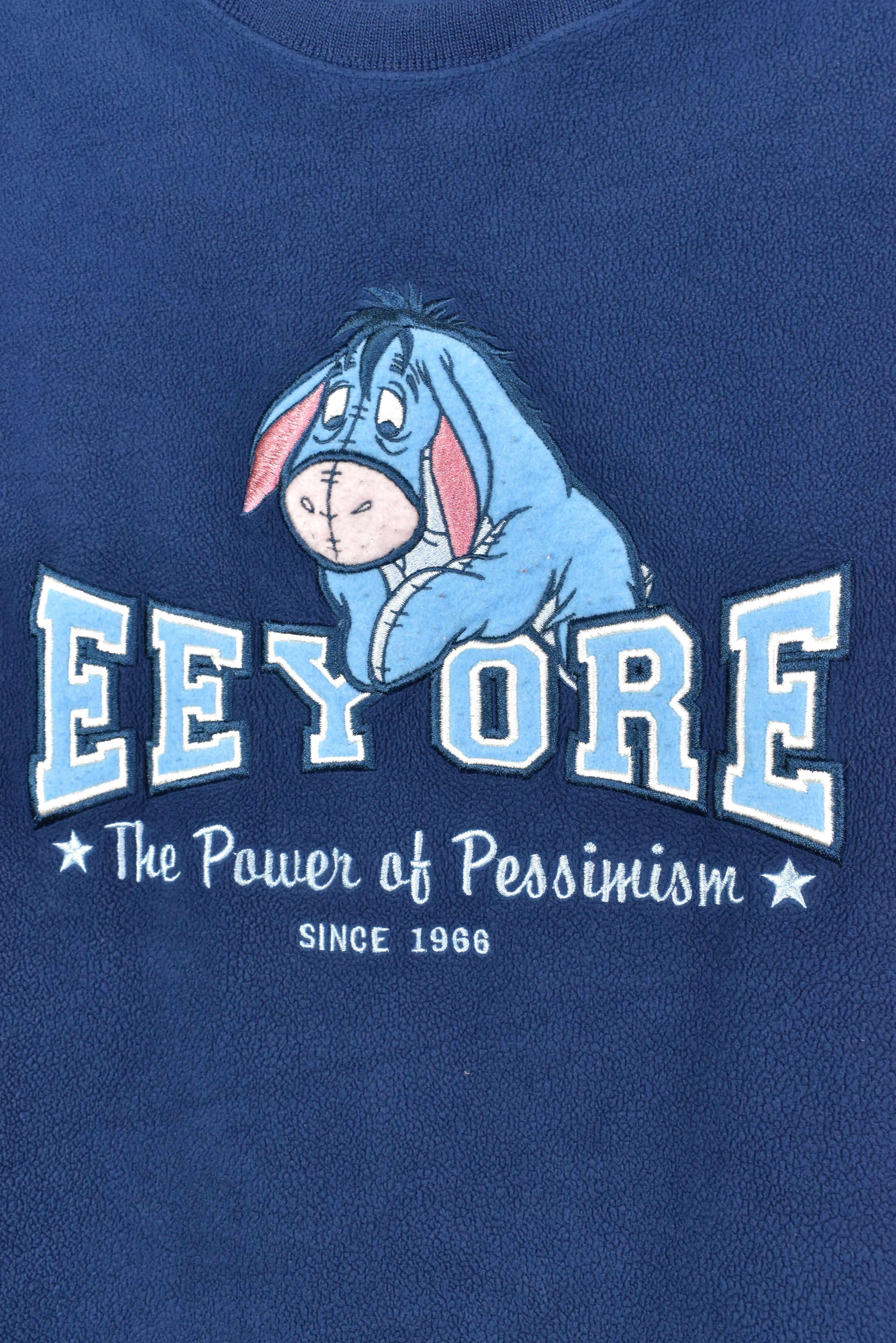 VINTAGE DISNEY EEYORE EMBROIDERED FLEECE SWEATSHIRT | XXL DISNEY / CARTOON