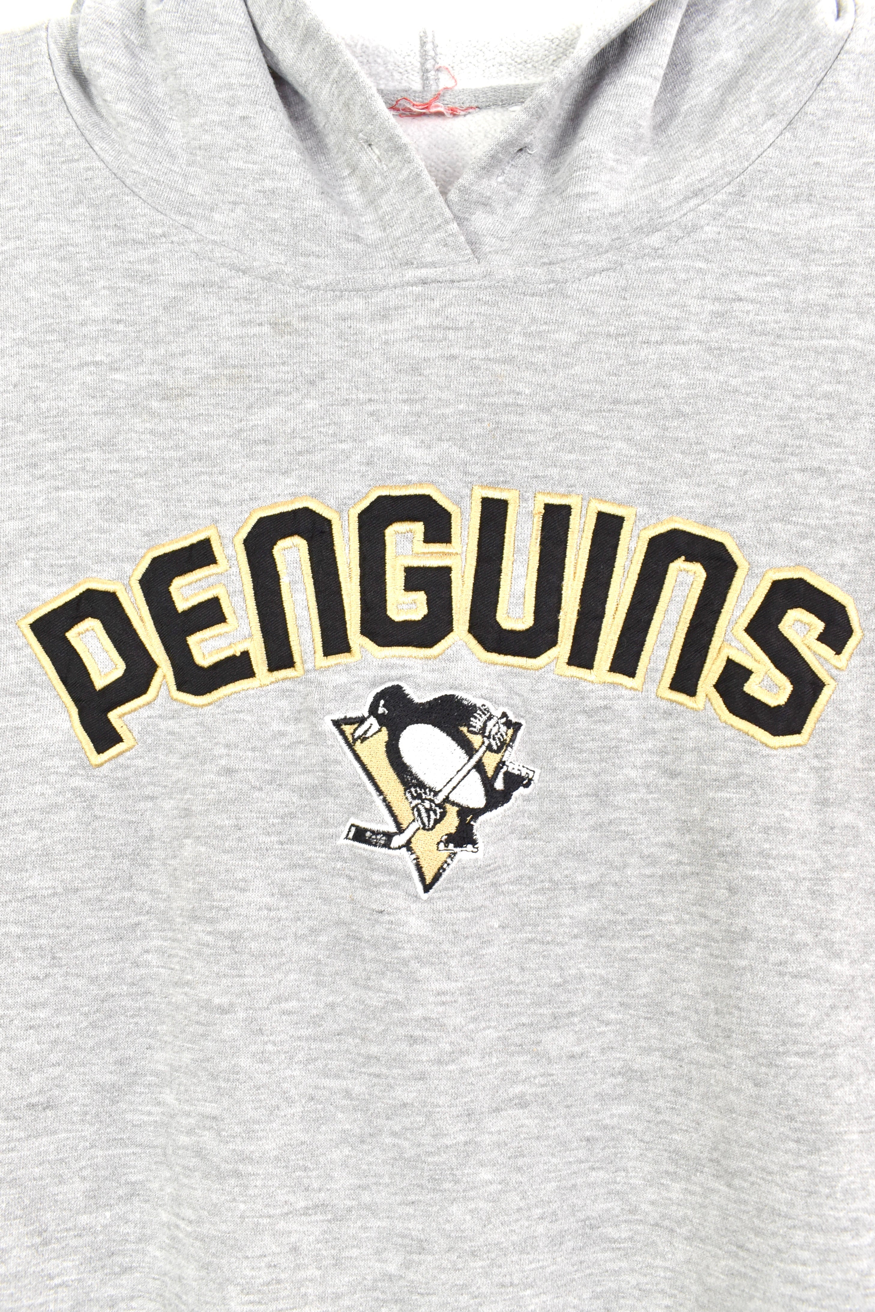 Vintage NHL Pittsburgh Penguins embroidered grey hoodie | XXXXL PRO SPORT