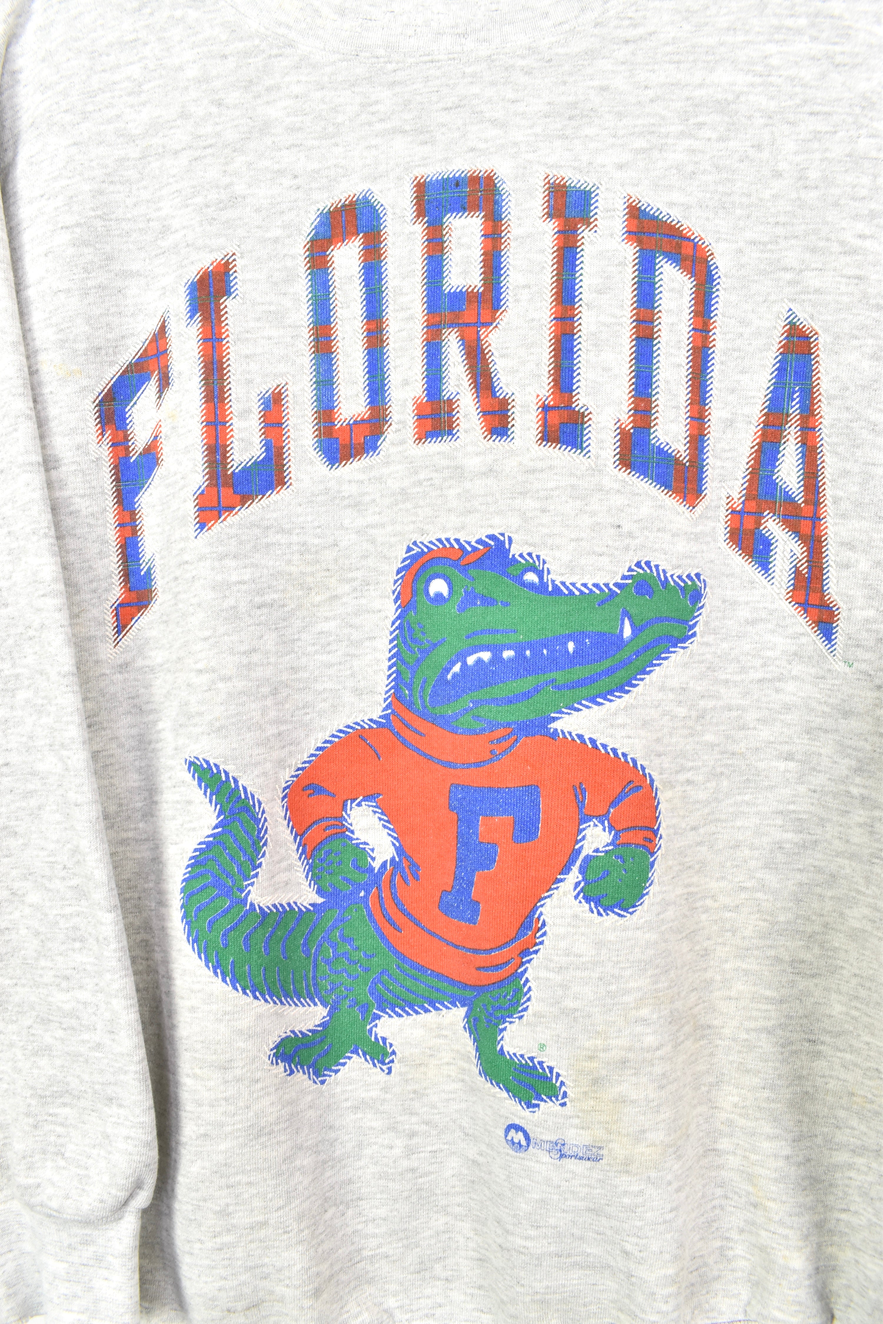 VINTAGE FLORIDA UNIVERSITY GREY SWEATSHIRT | LARGE COLLEGE