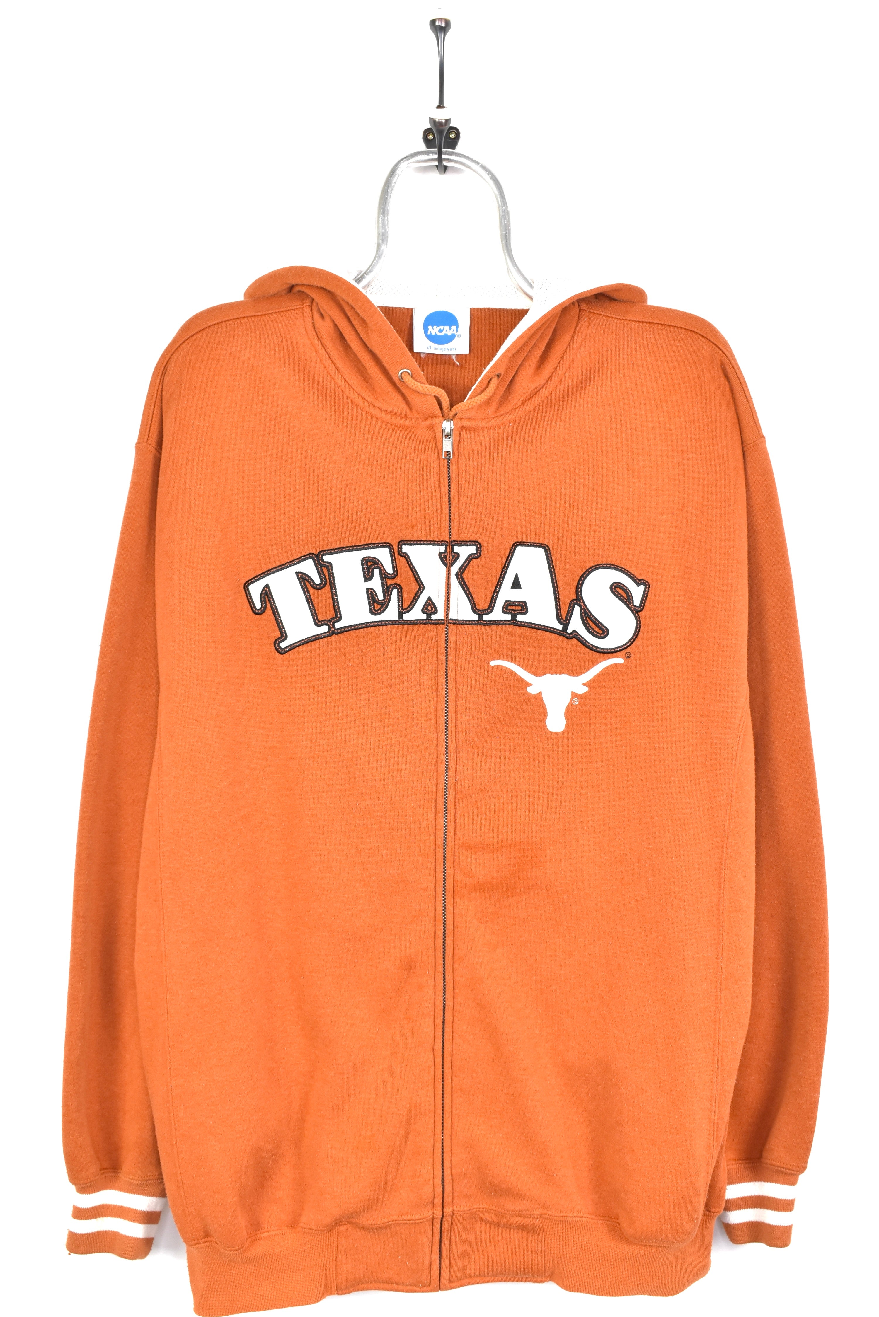 VINTAGE TEXAS UNIVERSITY EMBROIDERED ORANGE HOODIE | XL COLLEGE