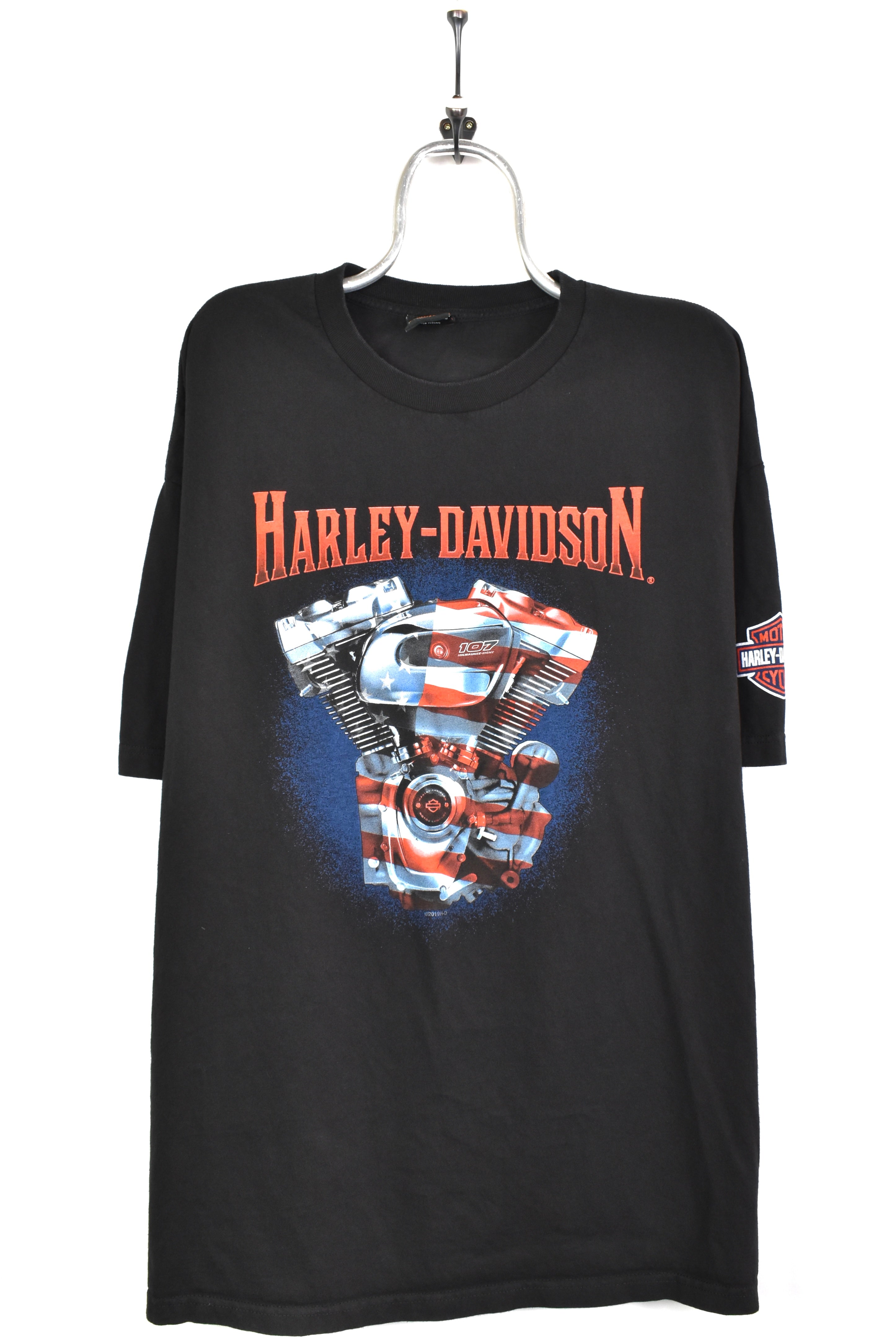 Modern Harley Davidson shirt, motorcycle biker tee - XXXL, black HARLEY DAVIDSON