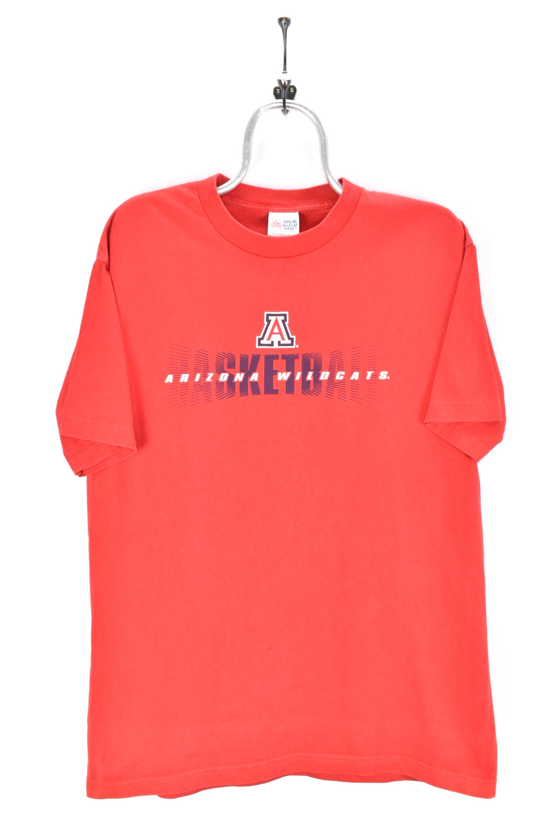 VINTAGE ARIZONA WILDCATS COLLEGE BASKETBALL RED T-SHIRT | LARGE COLLEGE