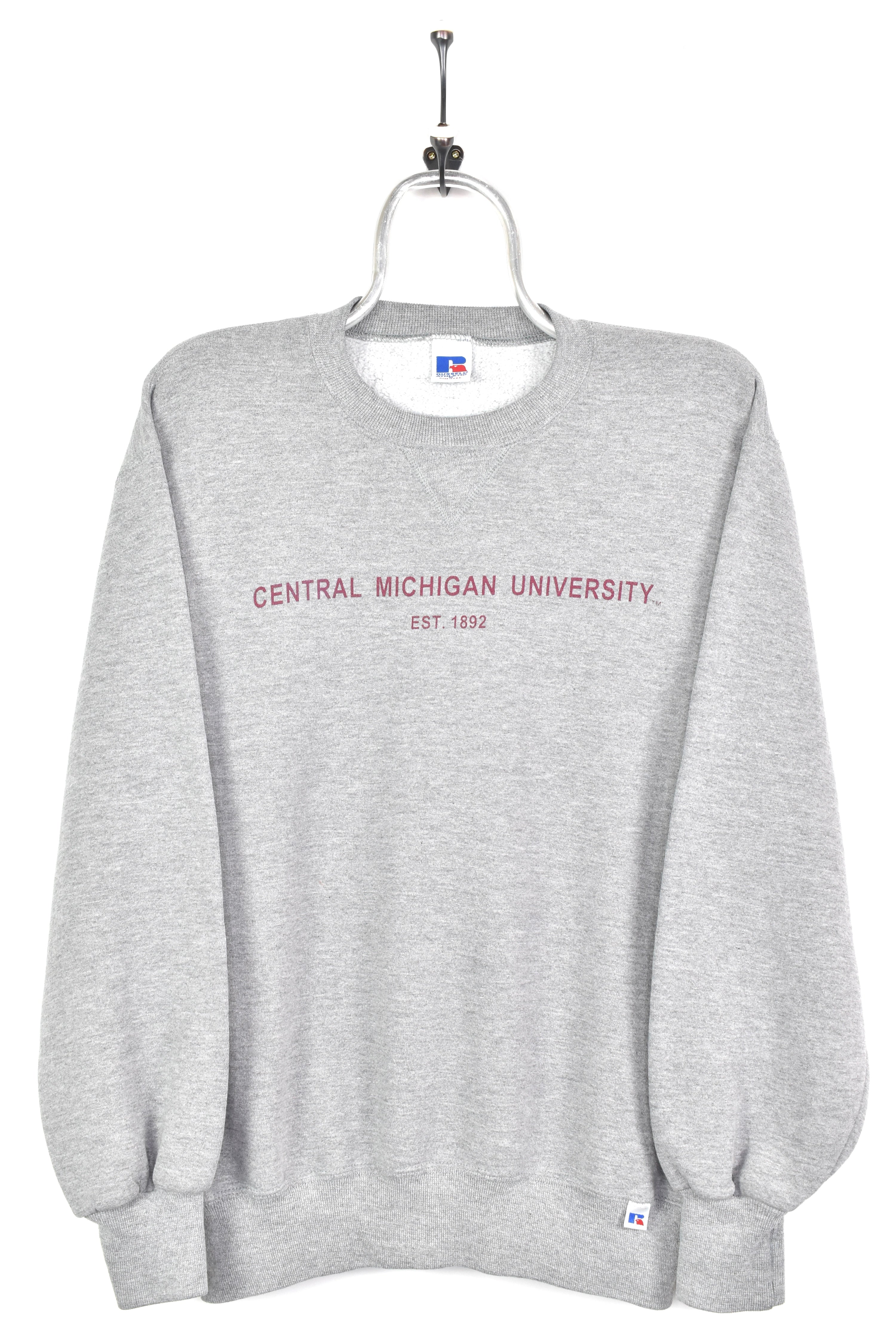 VINTAGE MICHIGAN UNIVERSITY GREY SWEATSHIRT | LARGE COLLEGE
