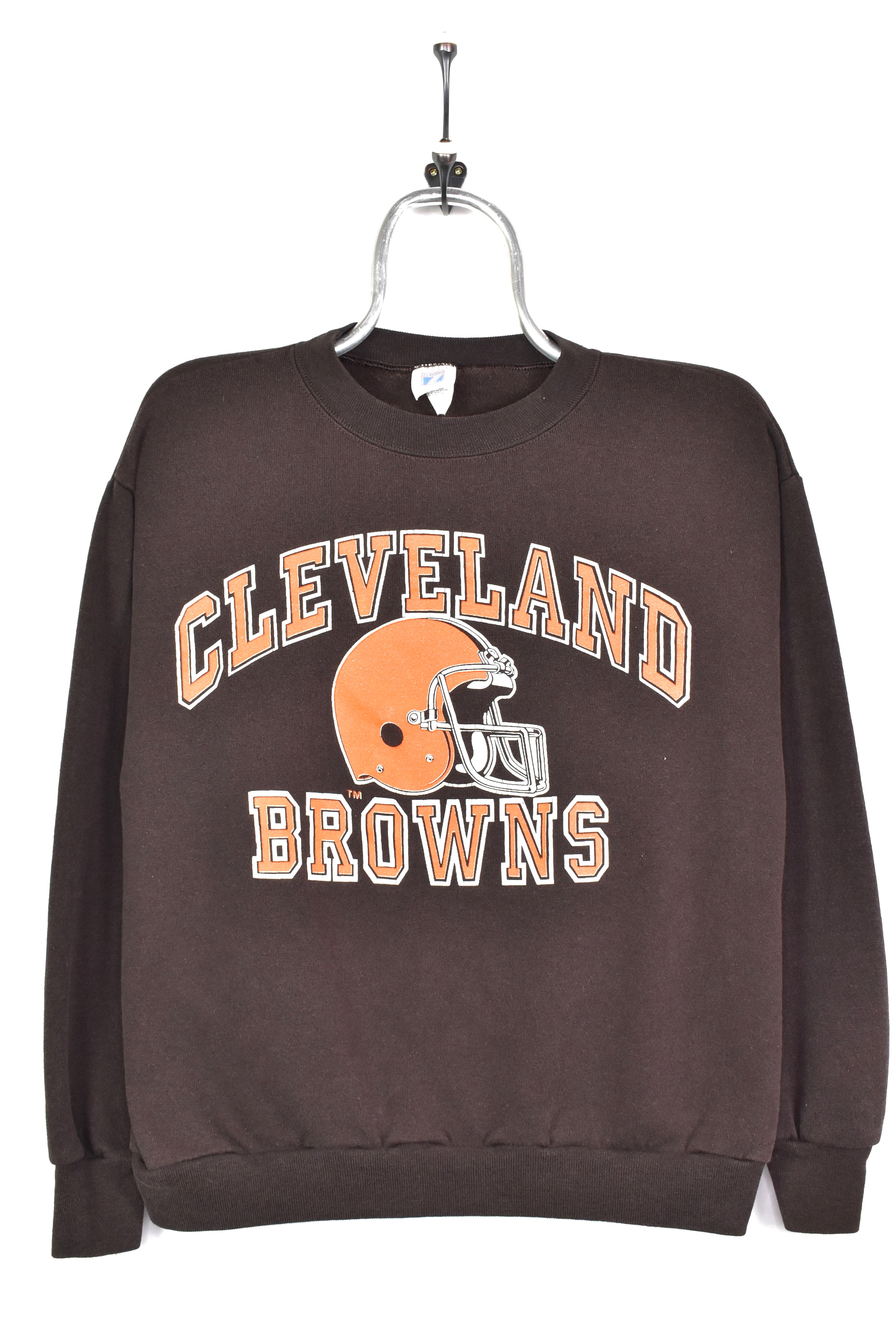 VINTAGE NFL CLEVELAND BROWS BROWN SWEATSHIRT | SMALL PRO SPORT