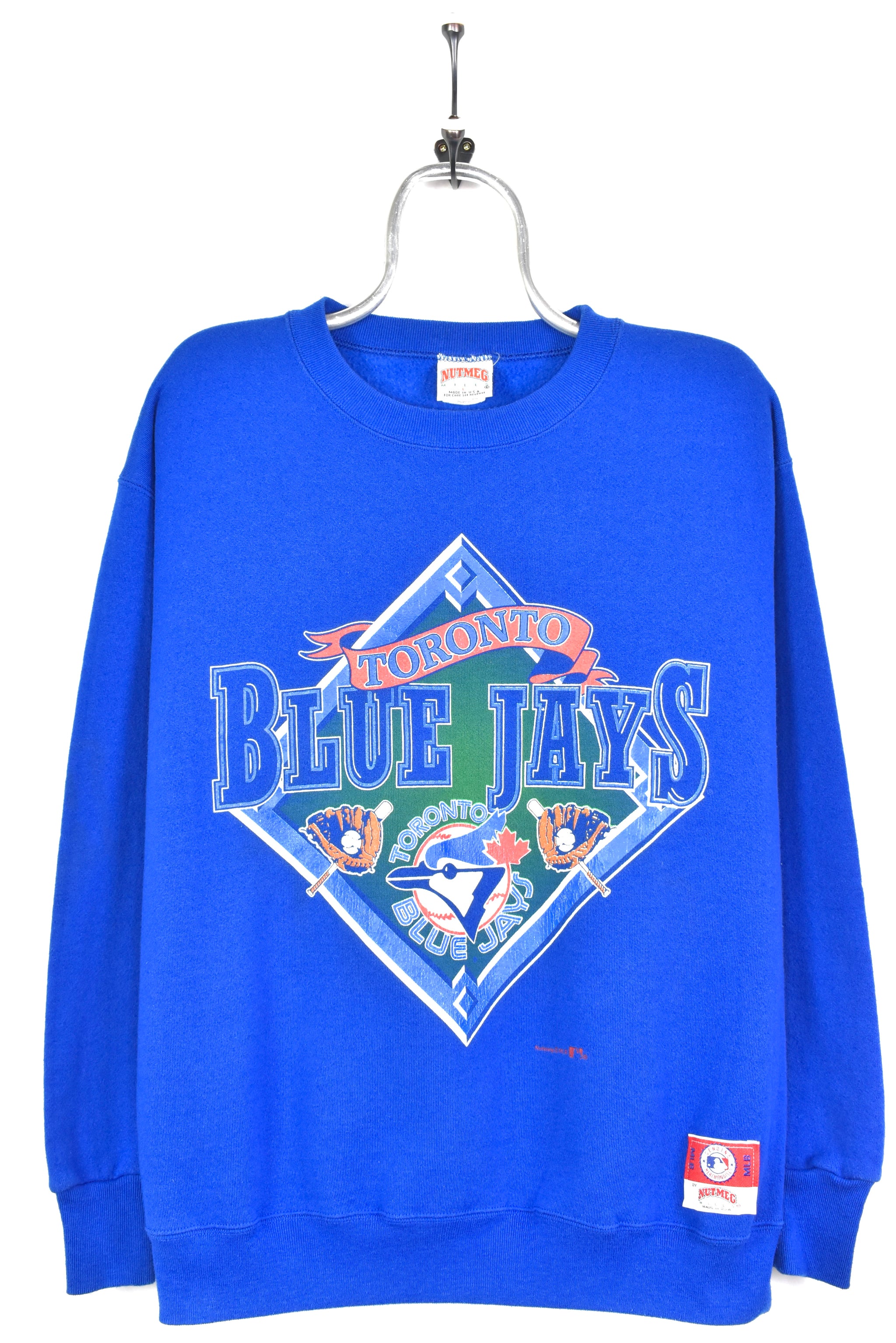 VINTAGE Toronto Blue Jays Sweater Hoodie Size Large L Blue