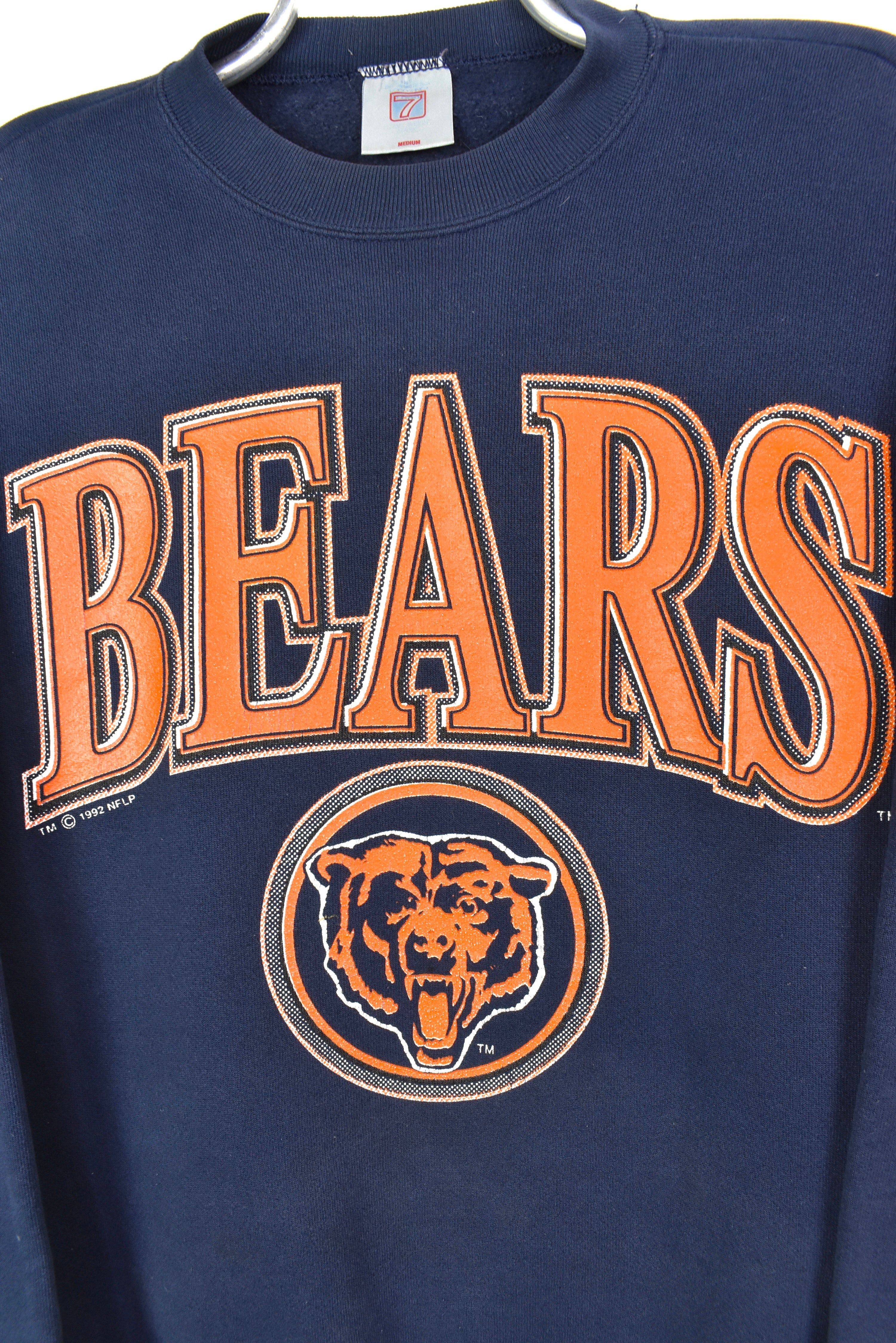 VINTAGE 1992 NFL CHICAGO BEARS NAVY SWEATSHIRT | MEDIUM PRO SPORT