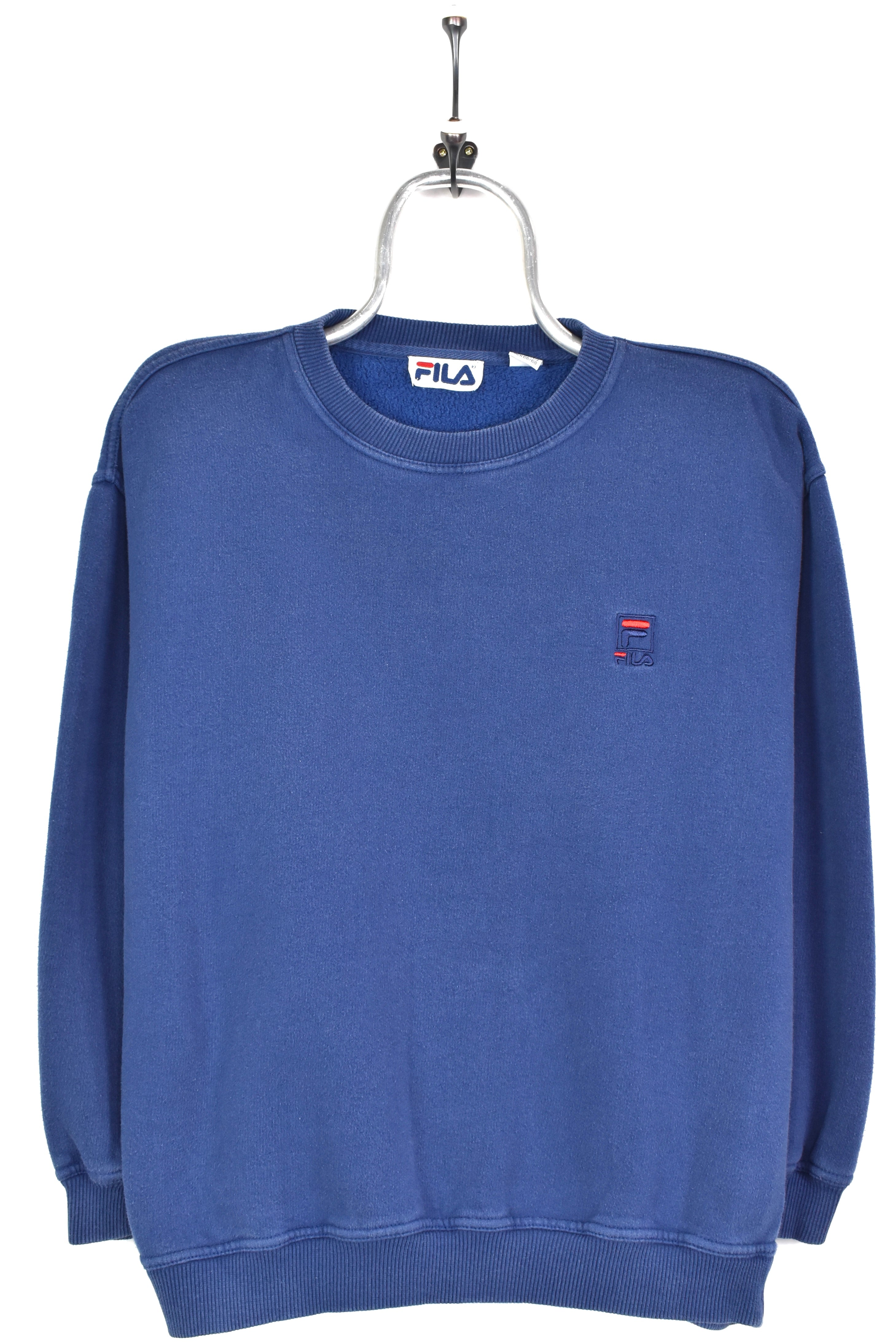 VINTAGE FILA EMBROIDERED NAVY SWEATSHIRT | LARGE FILA