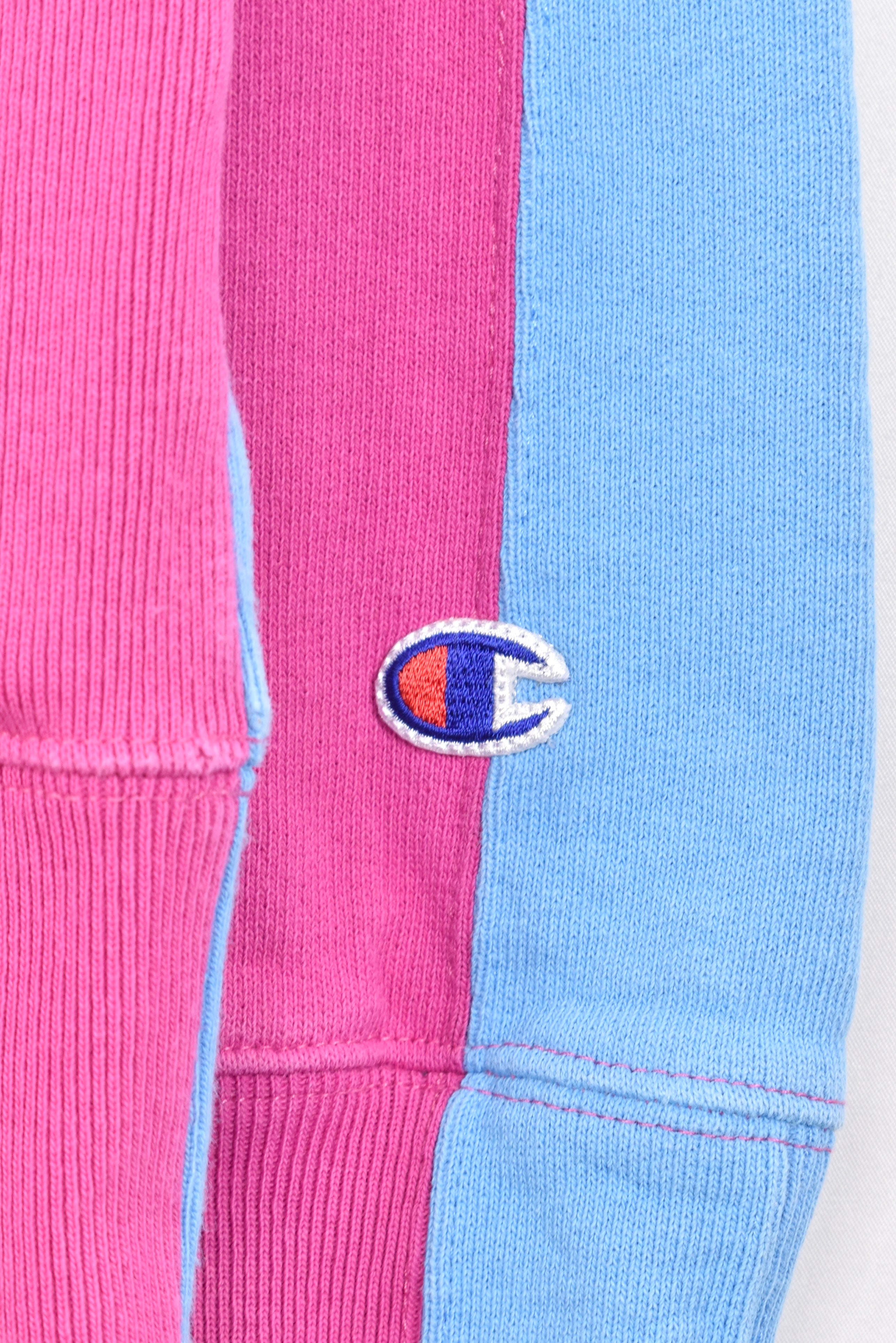 Vintage Women's Champion embroidered pink sweatshirt | Medium CHAMPION