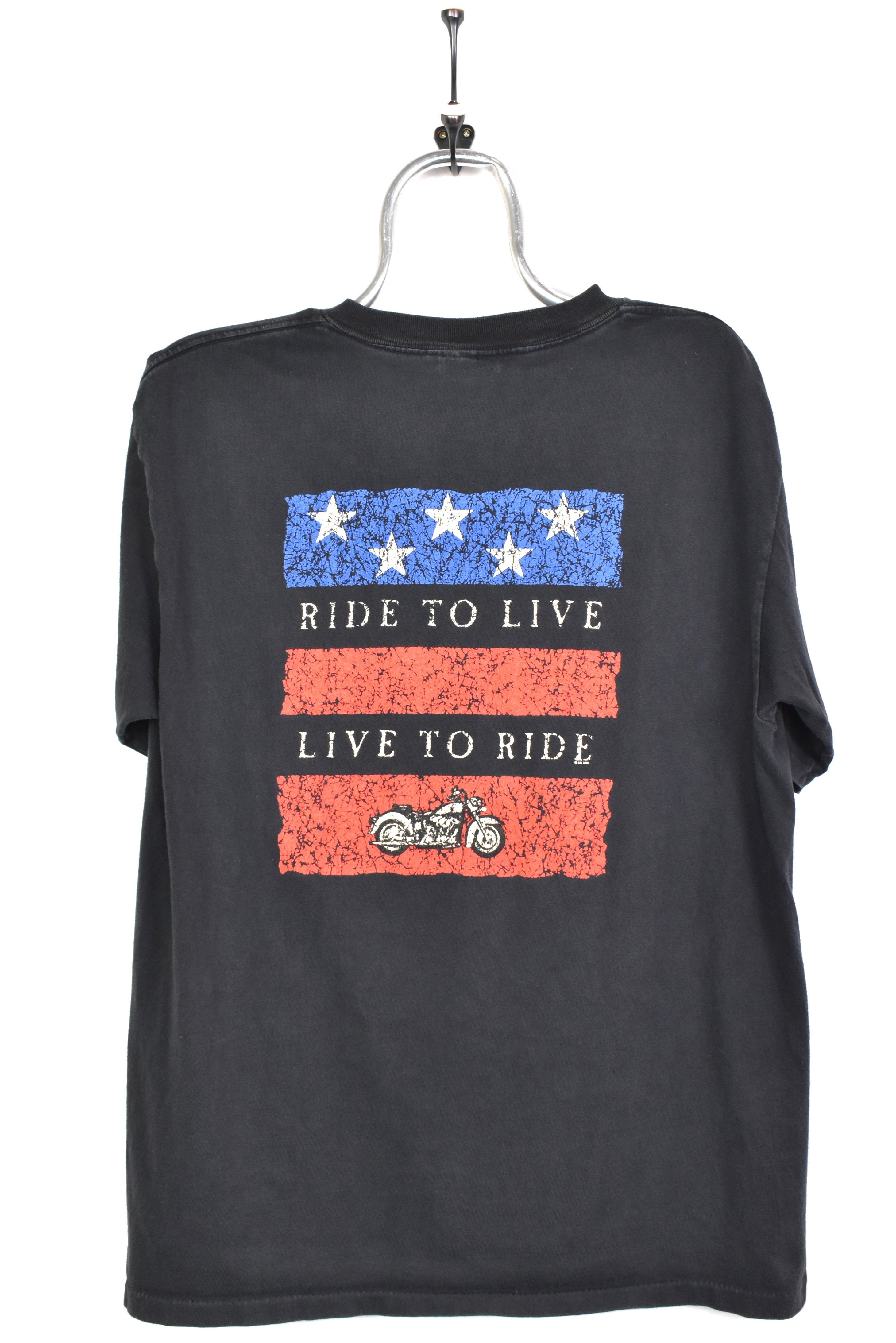 Vintage Sturgis shirt, 2001 motorcycle biker graphic tee - large, black HARLEY DAVIDSON