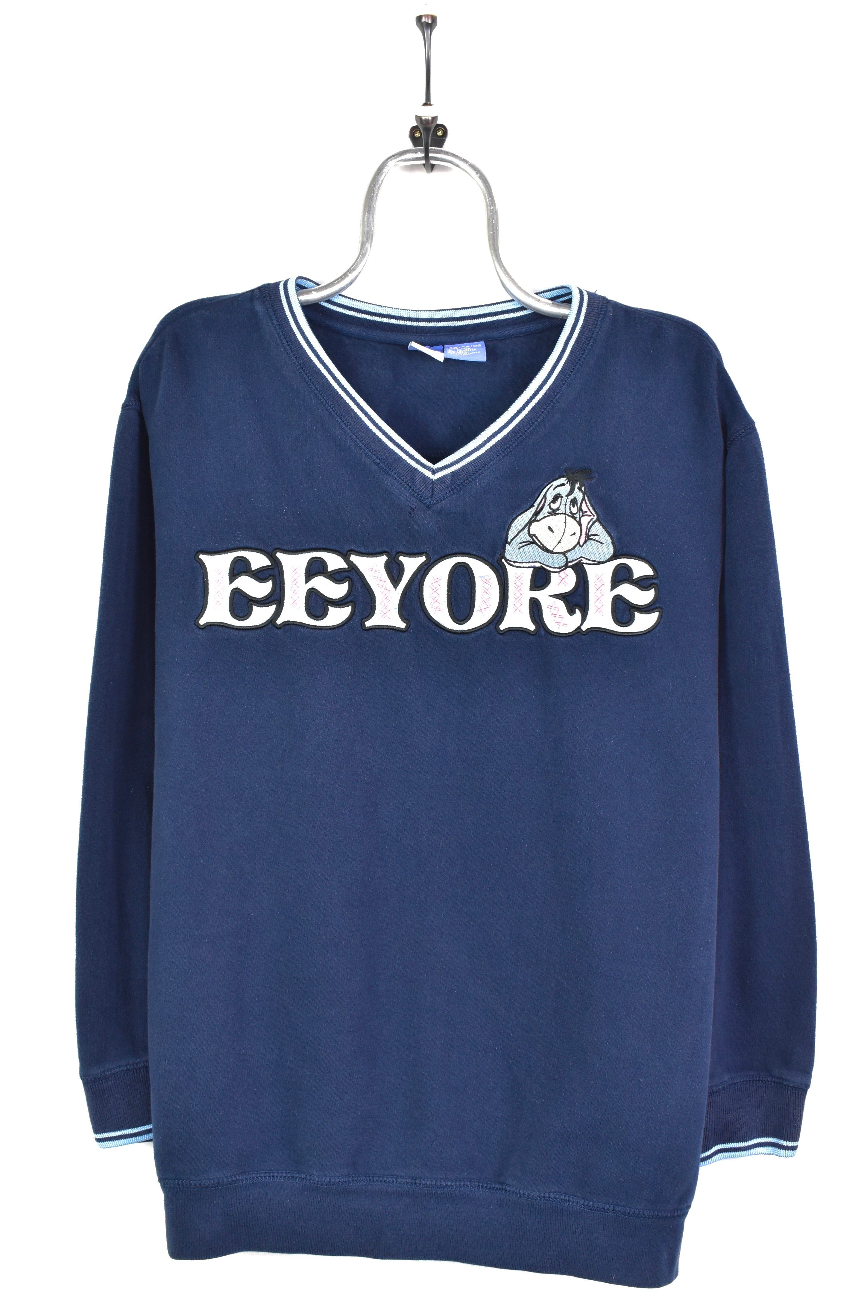 VINTAGE DISNEY EEYORE EMBROIDERED NAVY SWEATSHIRT | XXL DISNEY / CARTOON