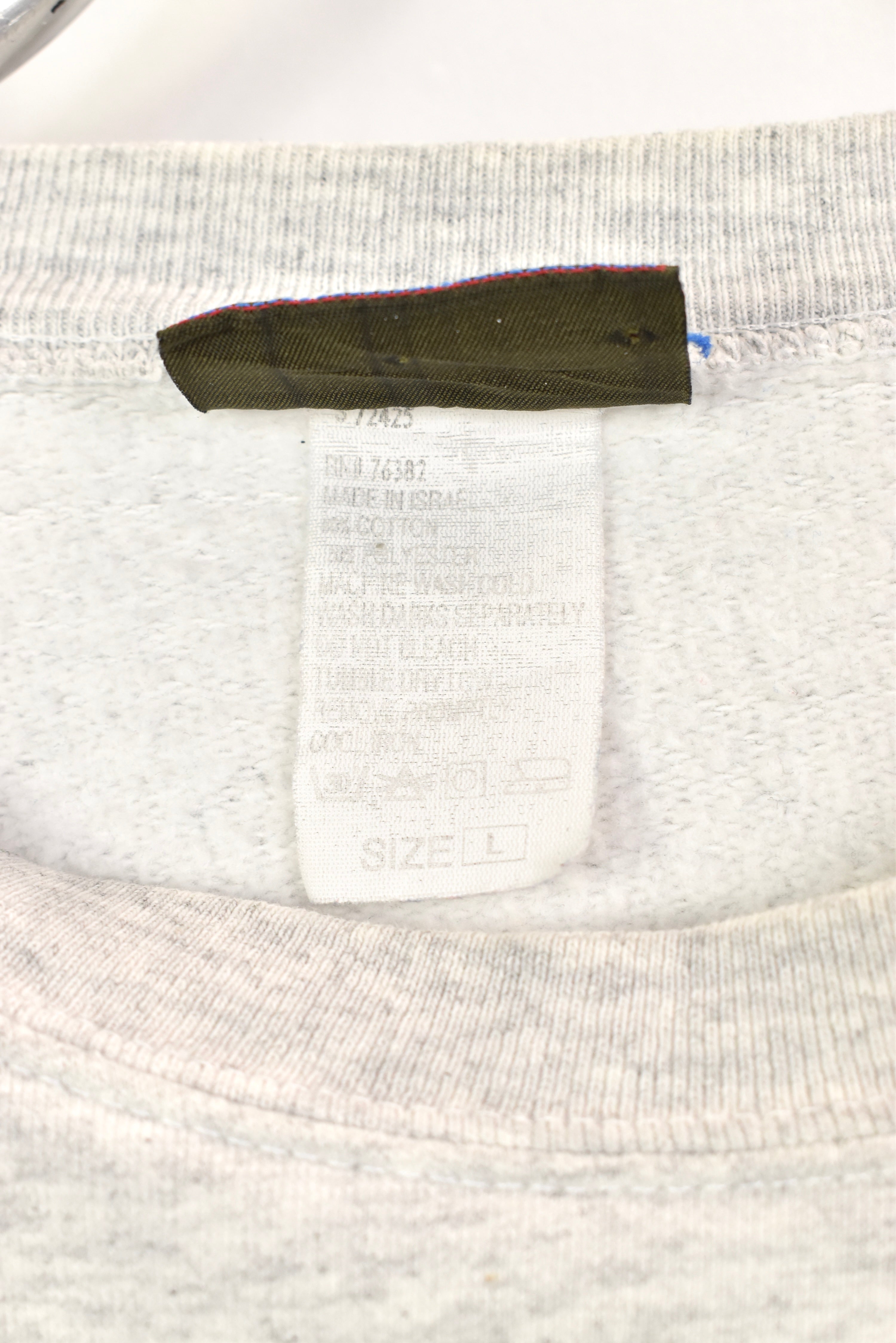 Vintage Timberland sweatshirt, long sleeve grey embroidered crewneck - AU L TIMBERLAND