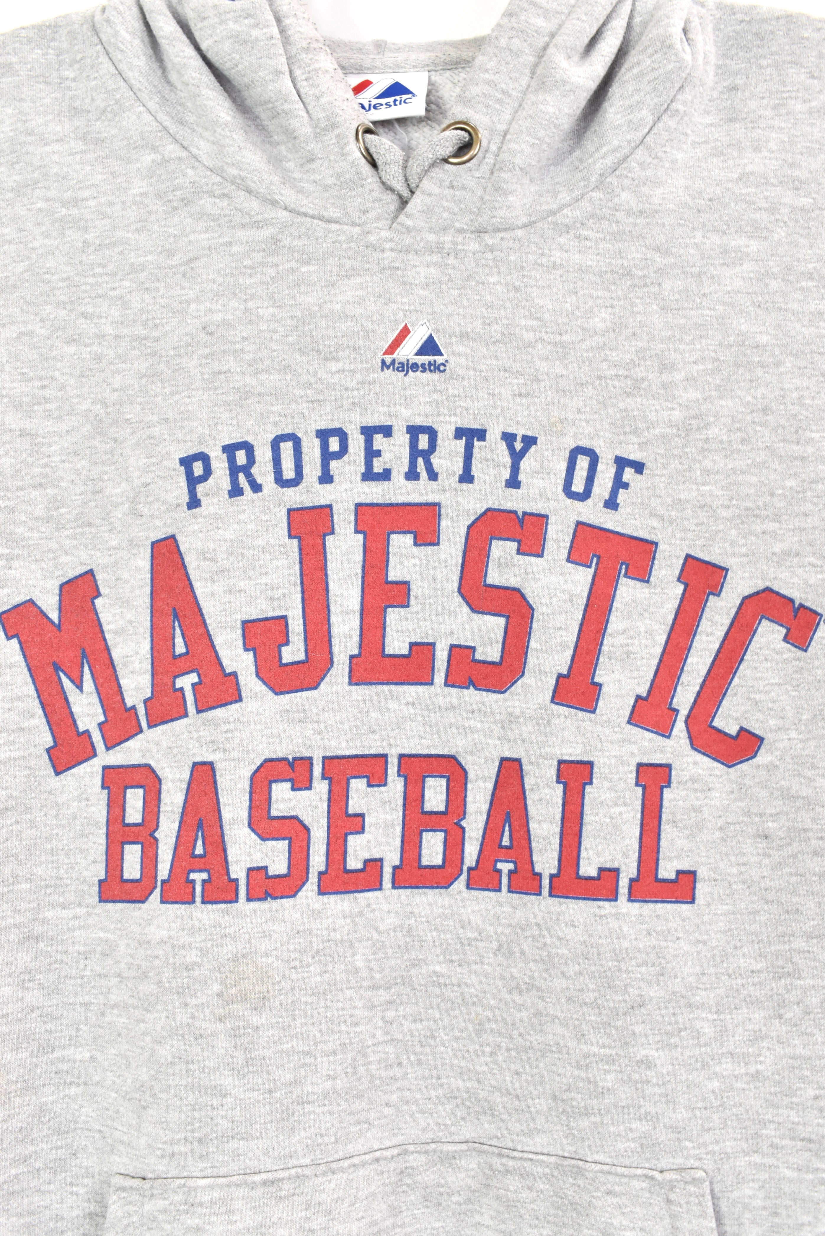 Vintage Majestic baseball grey hoodie | XL PRO SPORT