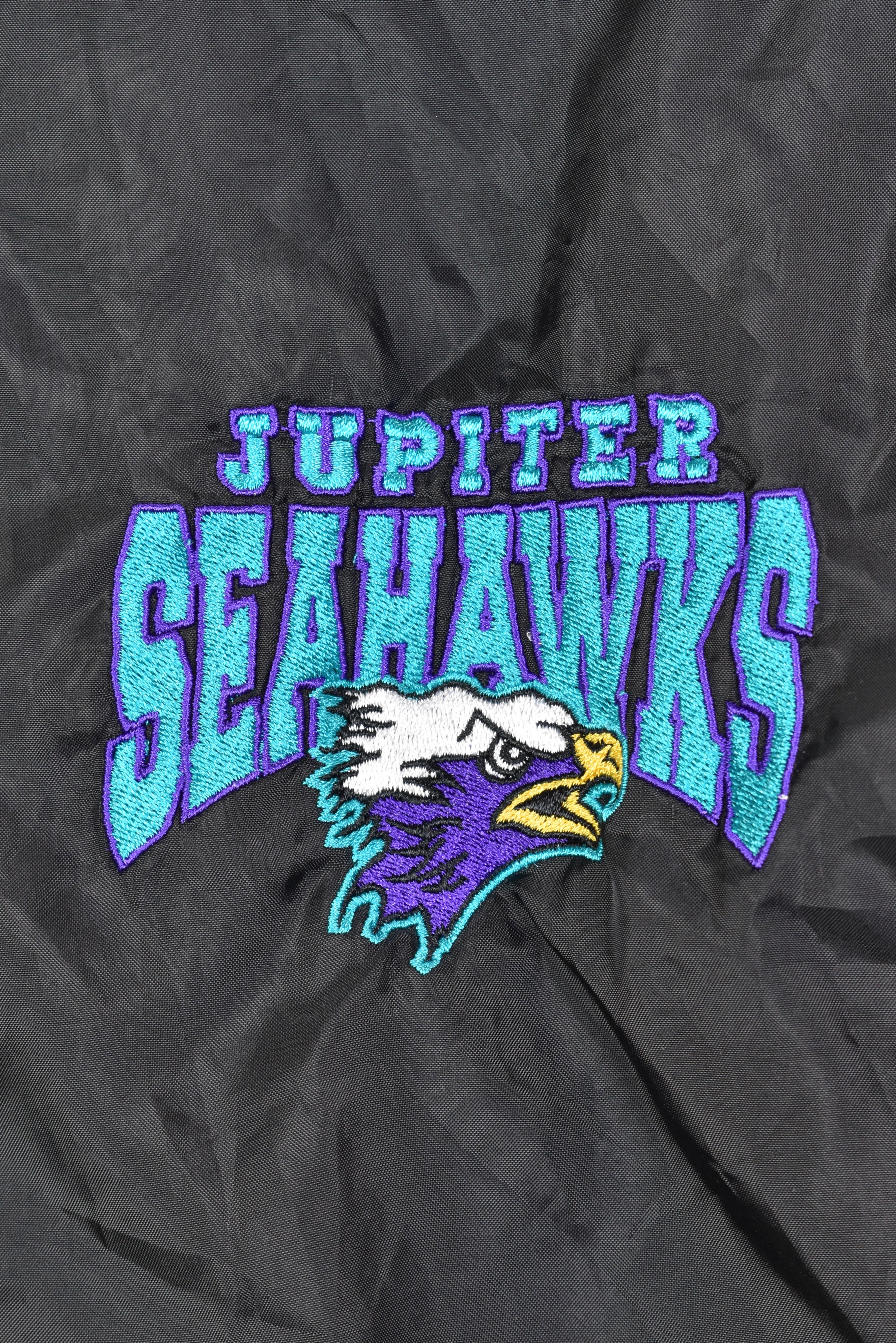 Vintage womens jupiter seahawks embroidered black t-shirt | medium PRO SPORT