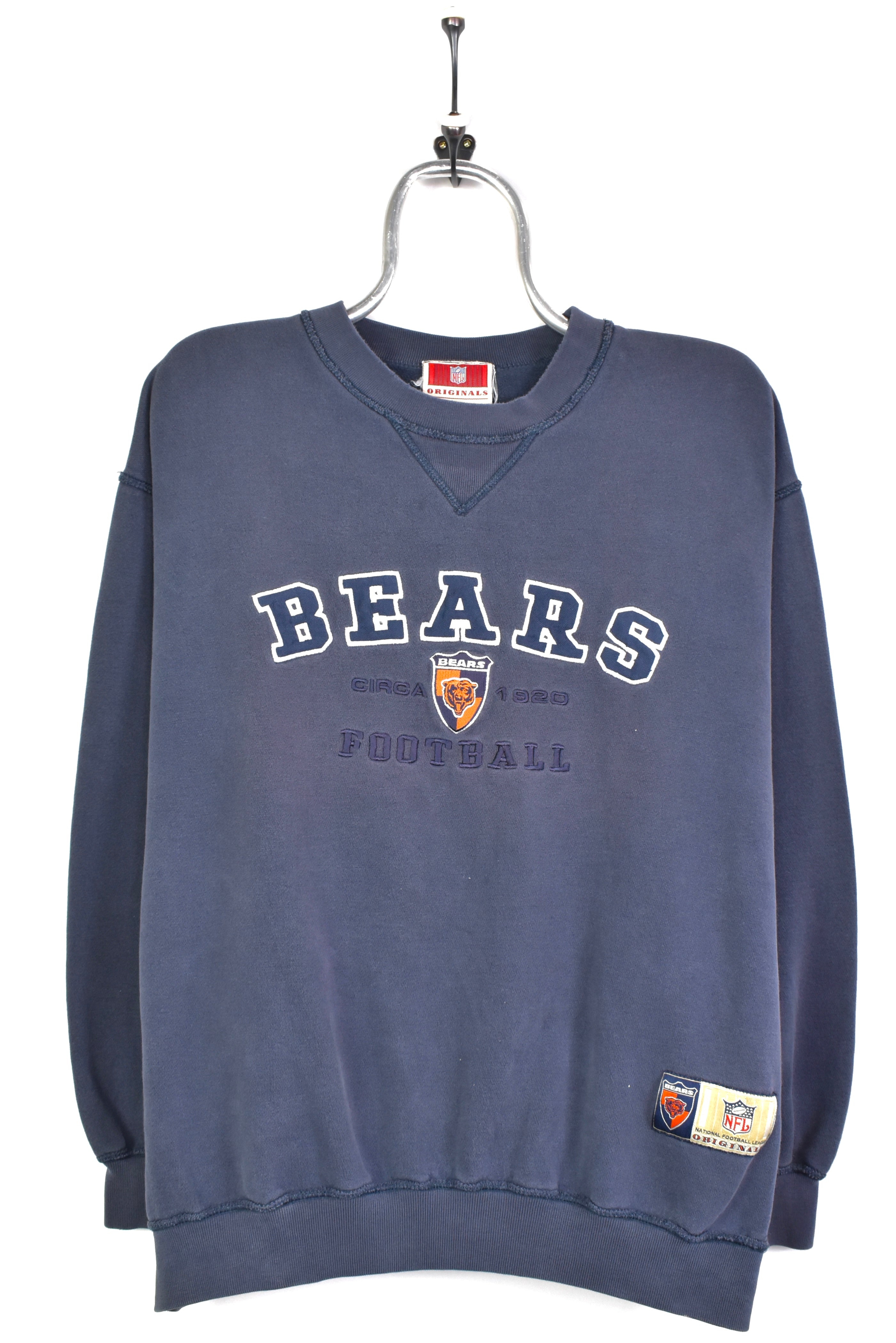 Vintage NFL Chicago Bears embroidered grey sweatshirt | Large PRO SPORT