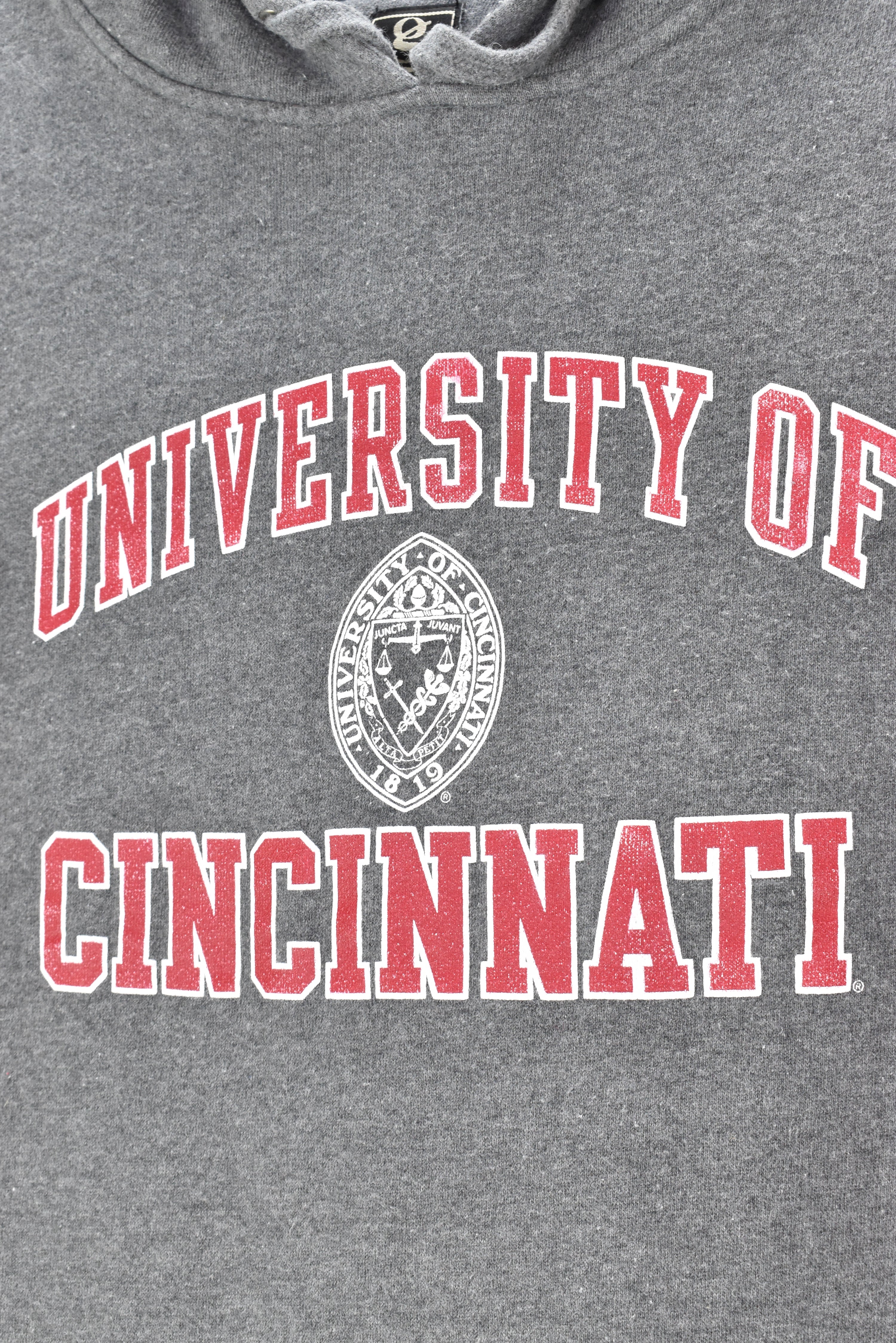 VINTAGE CINCINNATI UNIVERSITY GREY HOODIE | XXL COLLEGE