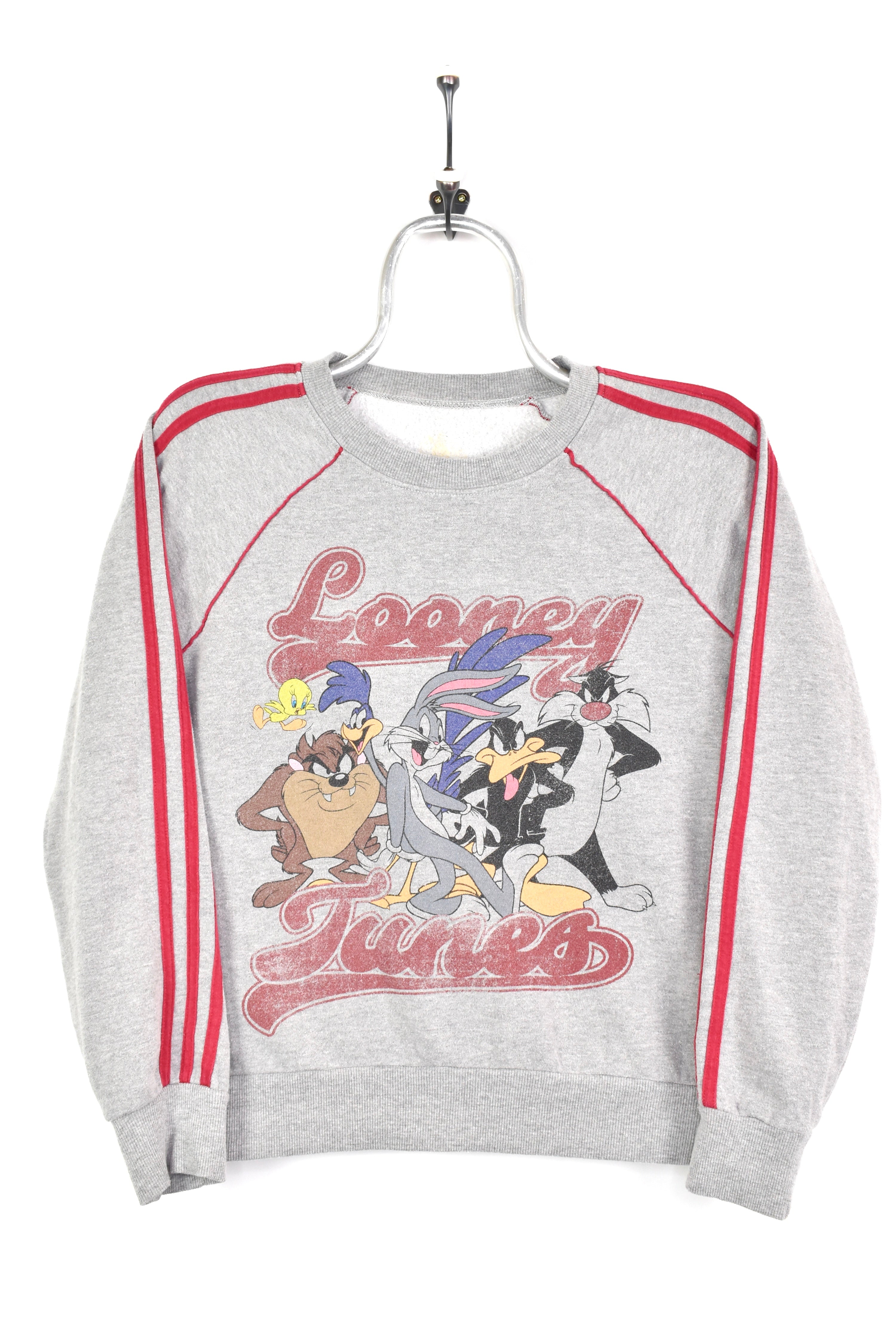VINTAGE WOMEN'S CARTOON GREY SWEATSHIRT | SMALL DISNEY / CARTOON