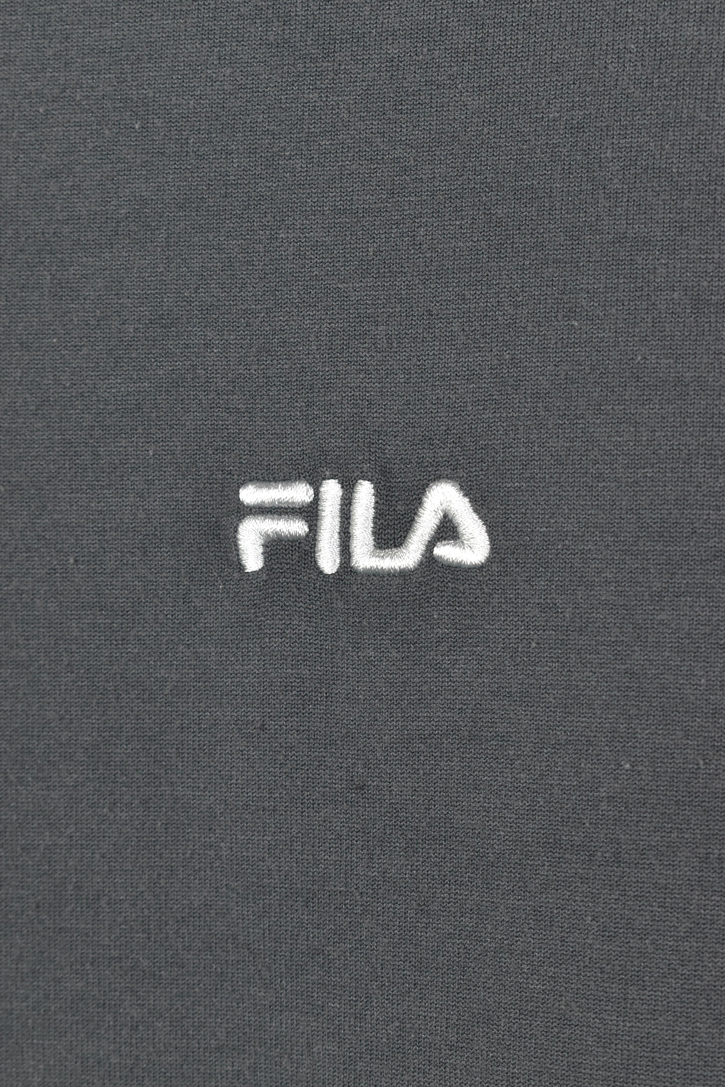 VINTAGE FILA EMBROIDERED GREY T-SHIRT | XXL FILA