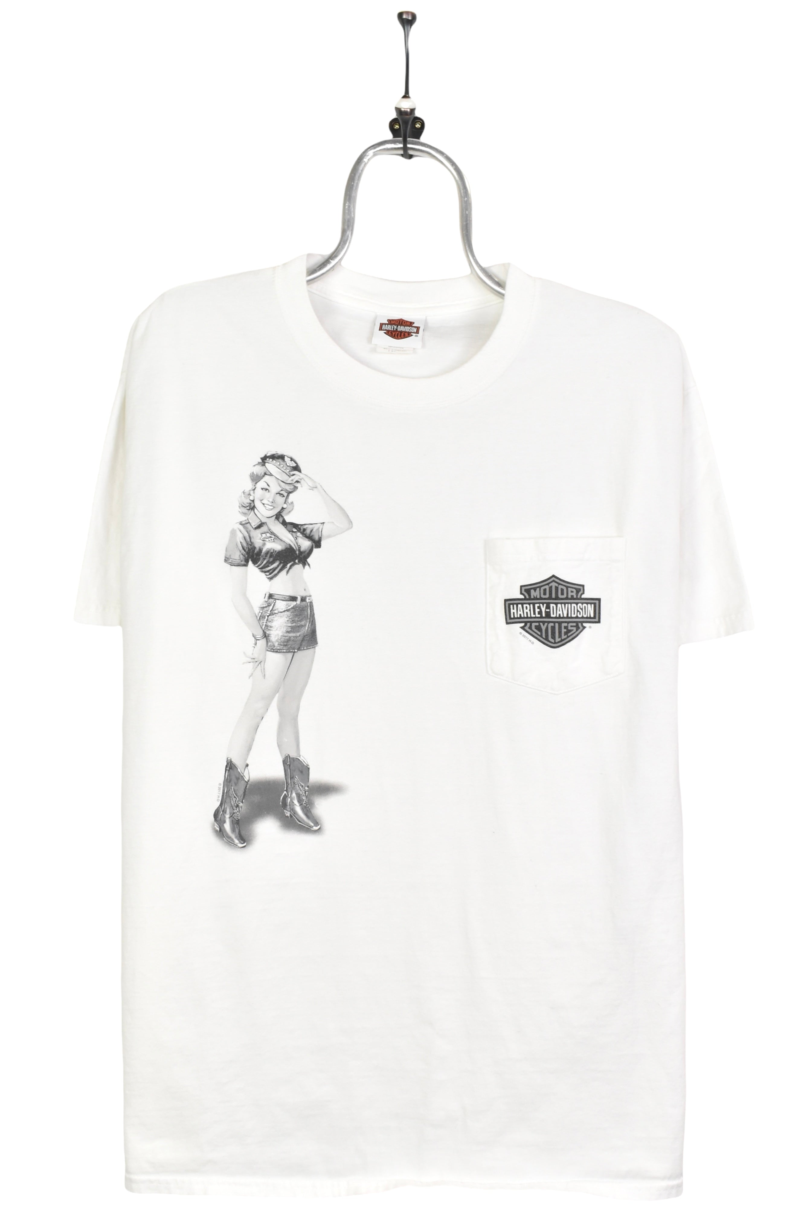 Modern Harley Davidson shirt, 2017 white graphic tee - AU L HARLEY DAVIDSON