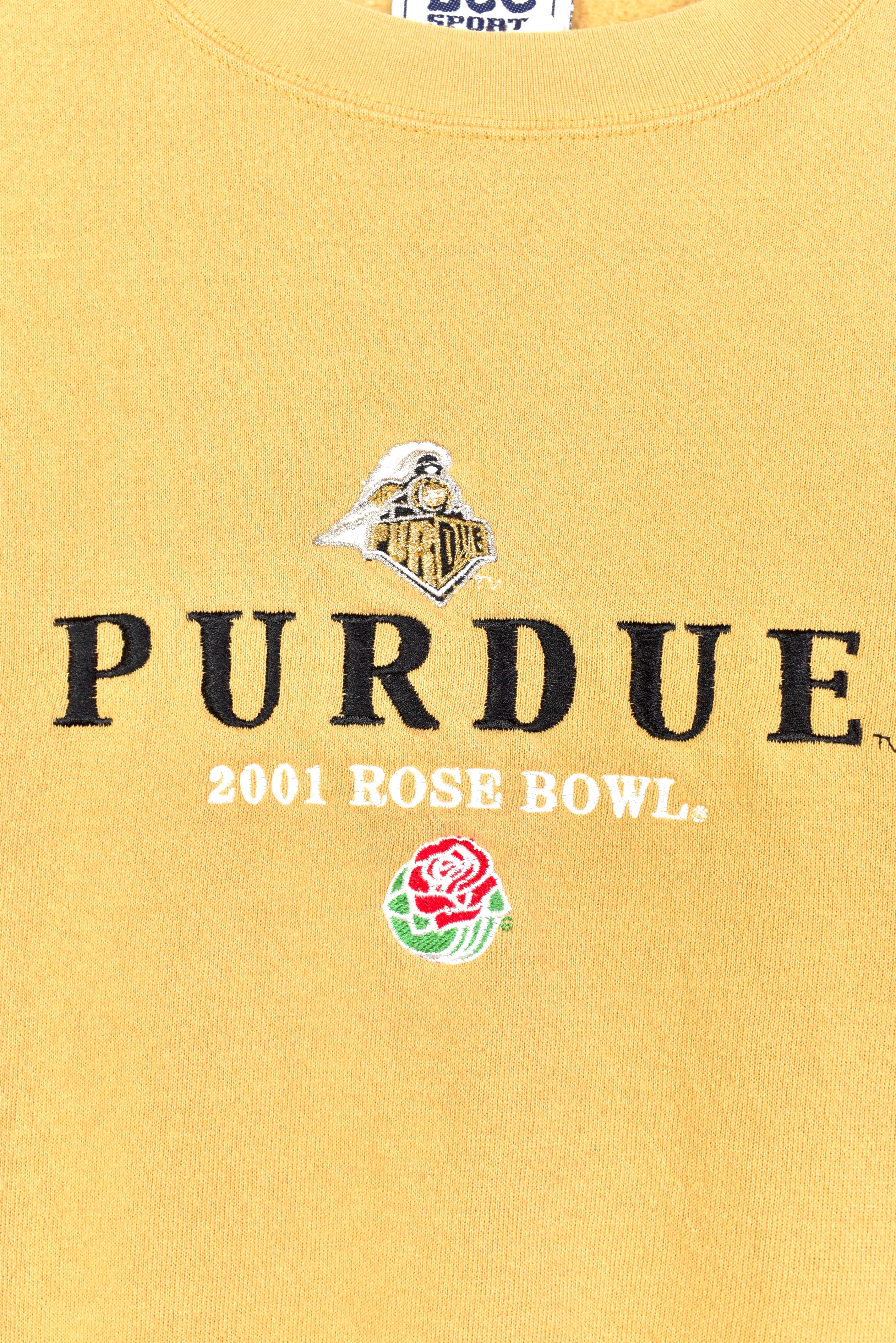 Vintage 2001 Purdue University embroidered brown sweatshirt | Large COLLEGE