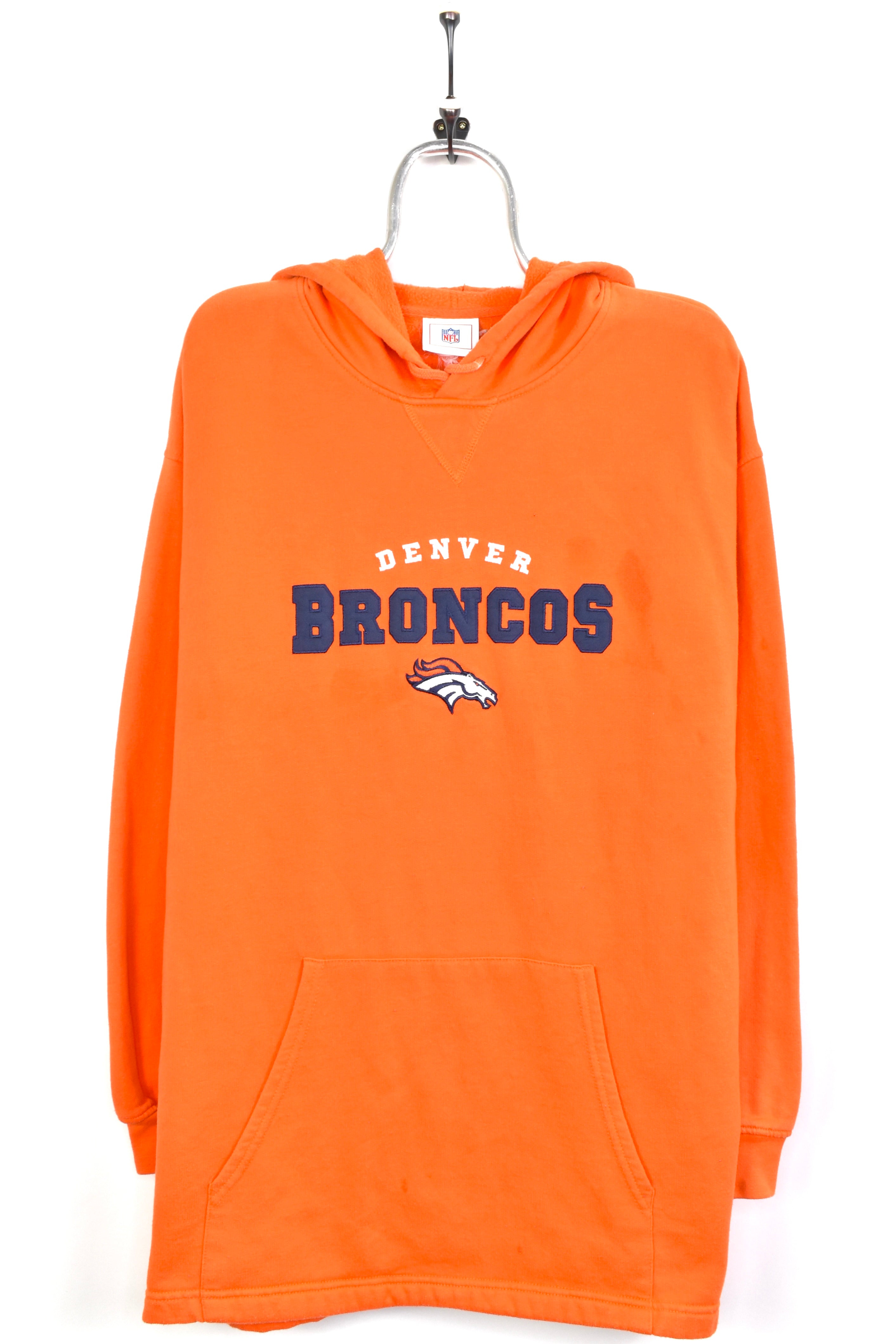 Vintage NFL Denver Broncos embroidered orange hoodie | XL PRO SPORT