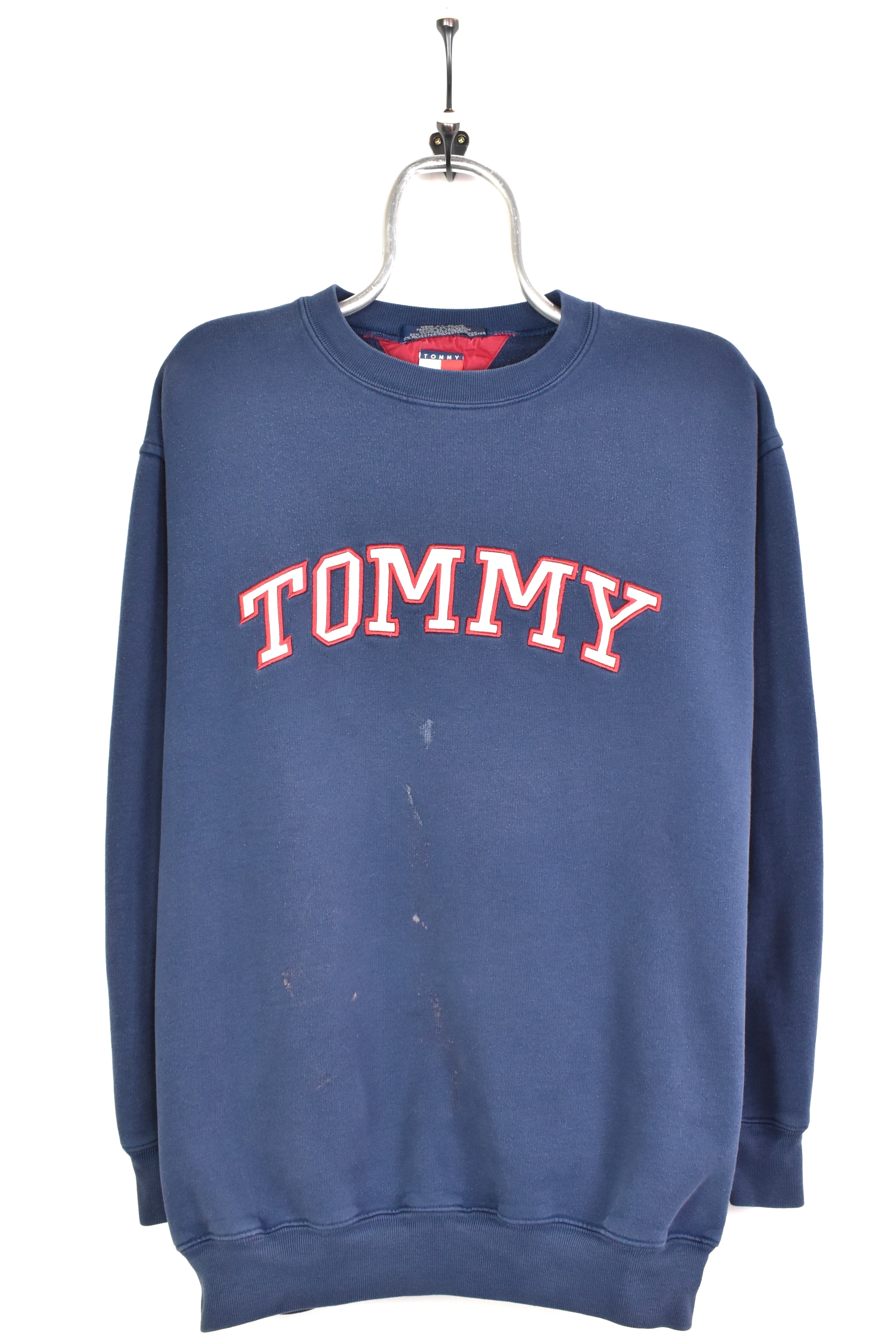 Vintage Tommy Hilfiger sweatshirt, navy blue embroidered crewneck - AU Large TOMMY HILFIGER