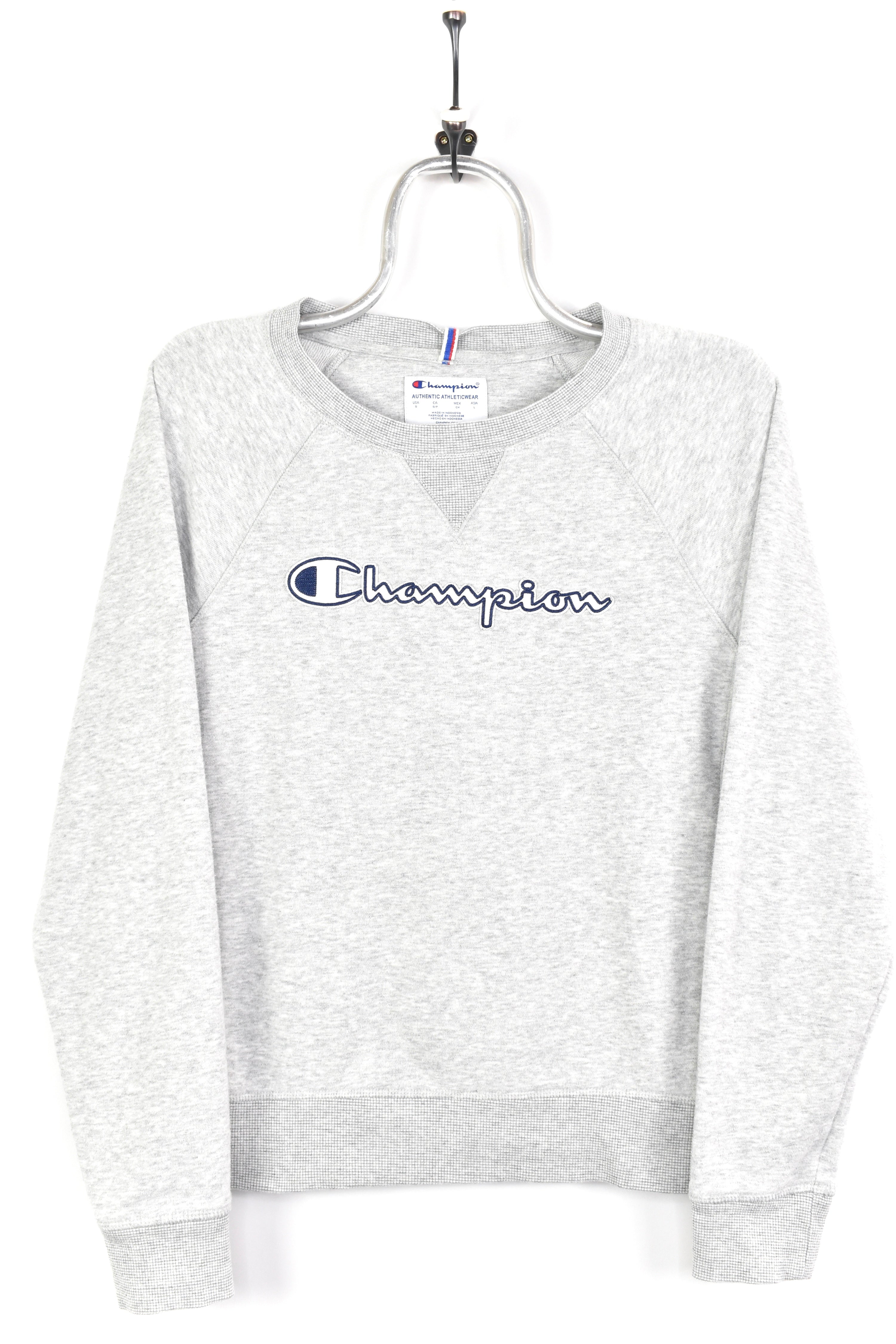 VINTAGE WOMEN'S CHAMPION GREY SWEATSHIRT | MEDIUM CHAMPION