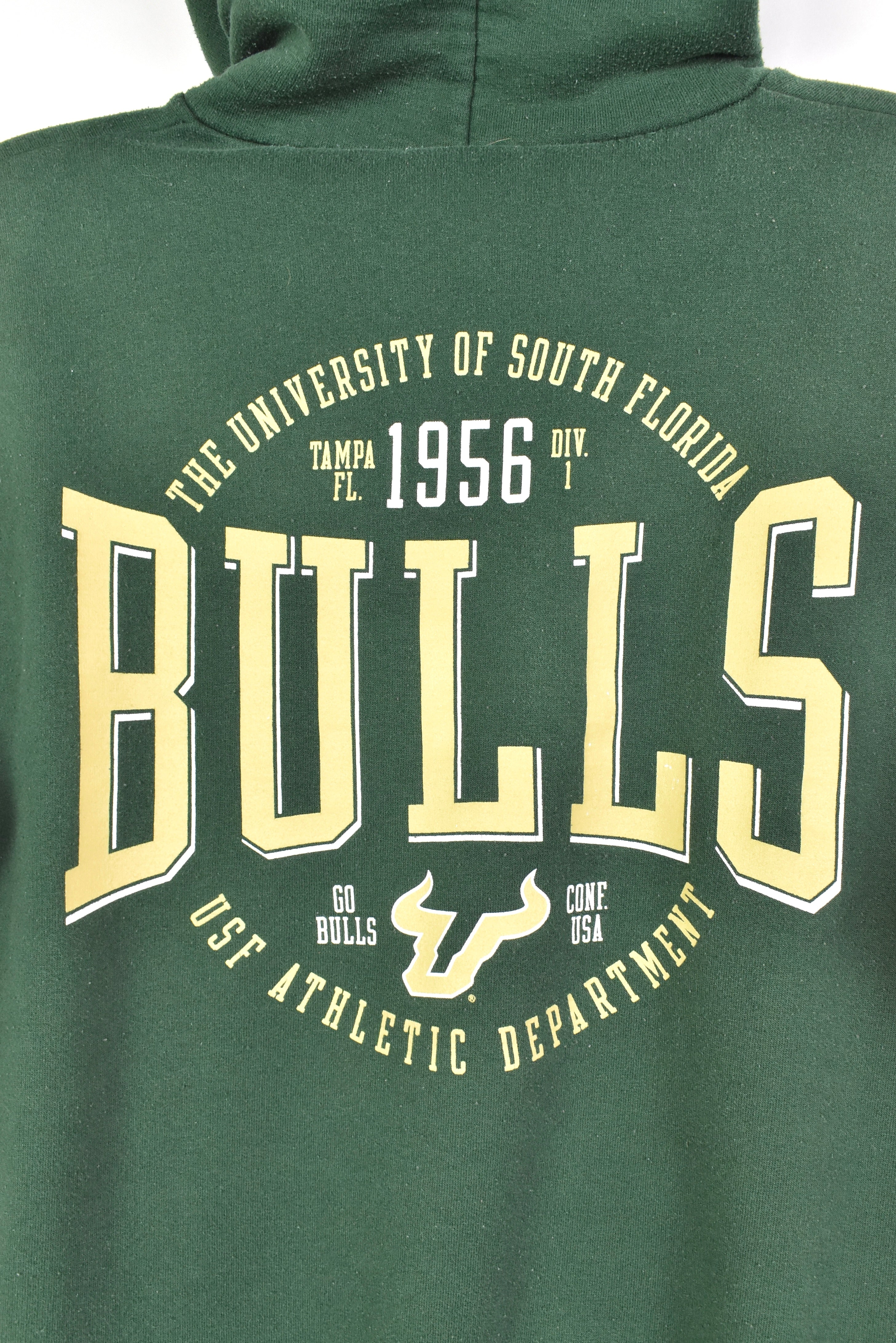 Vintage South Florida University Bulls green hoodie | Medium COLLEGE