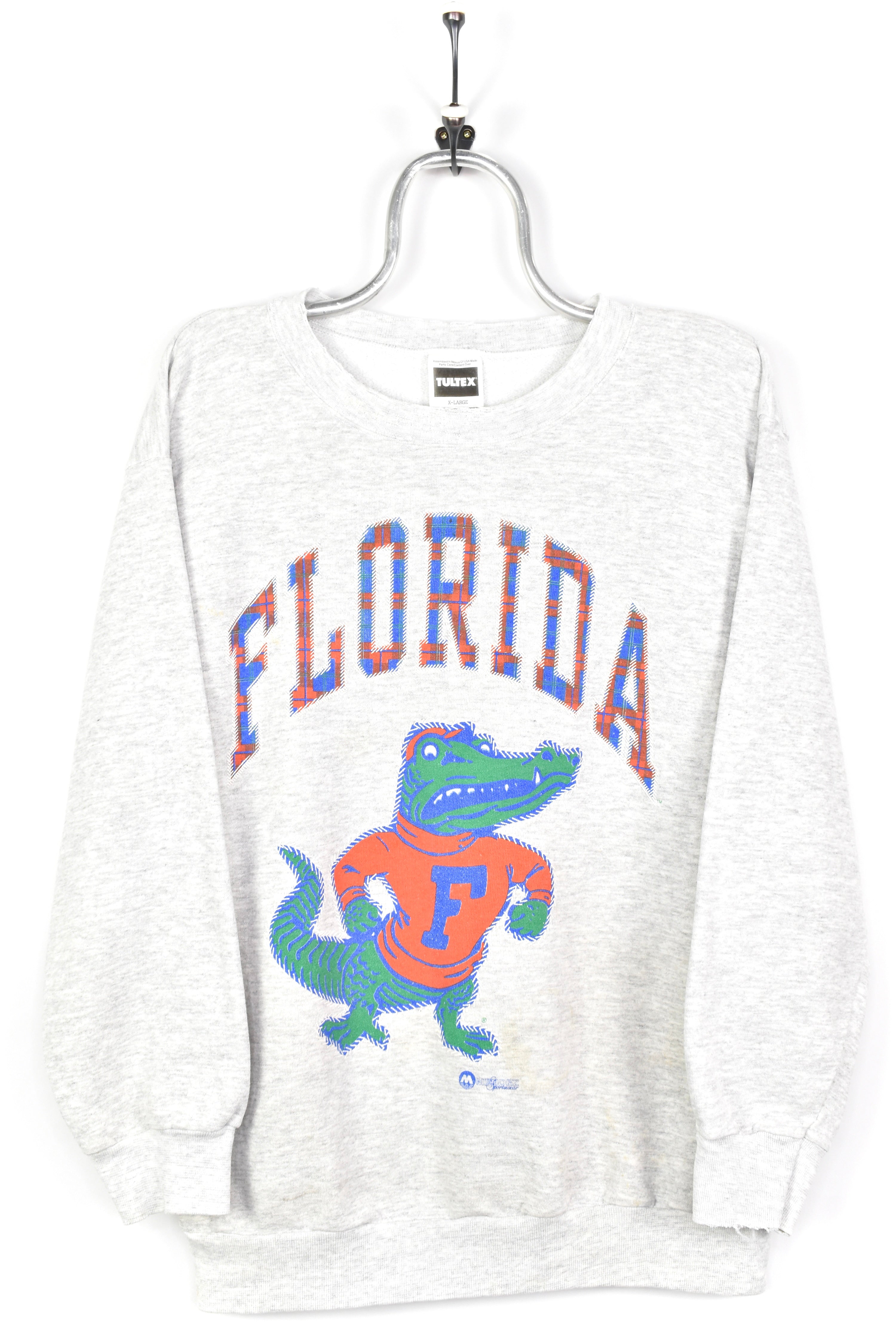 VINTAGE FLORIDA UNIVERSITY GREY SWEATSHIRT | LARGE COLLEGE