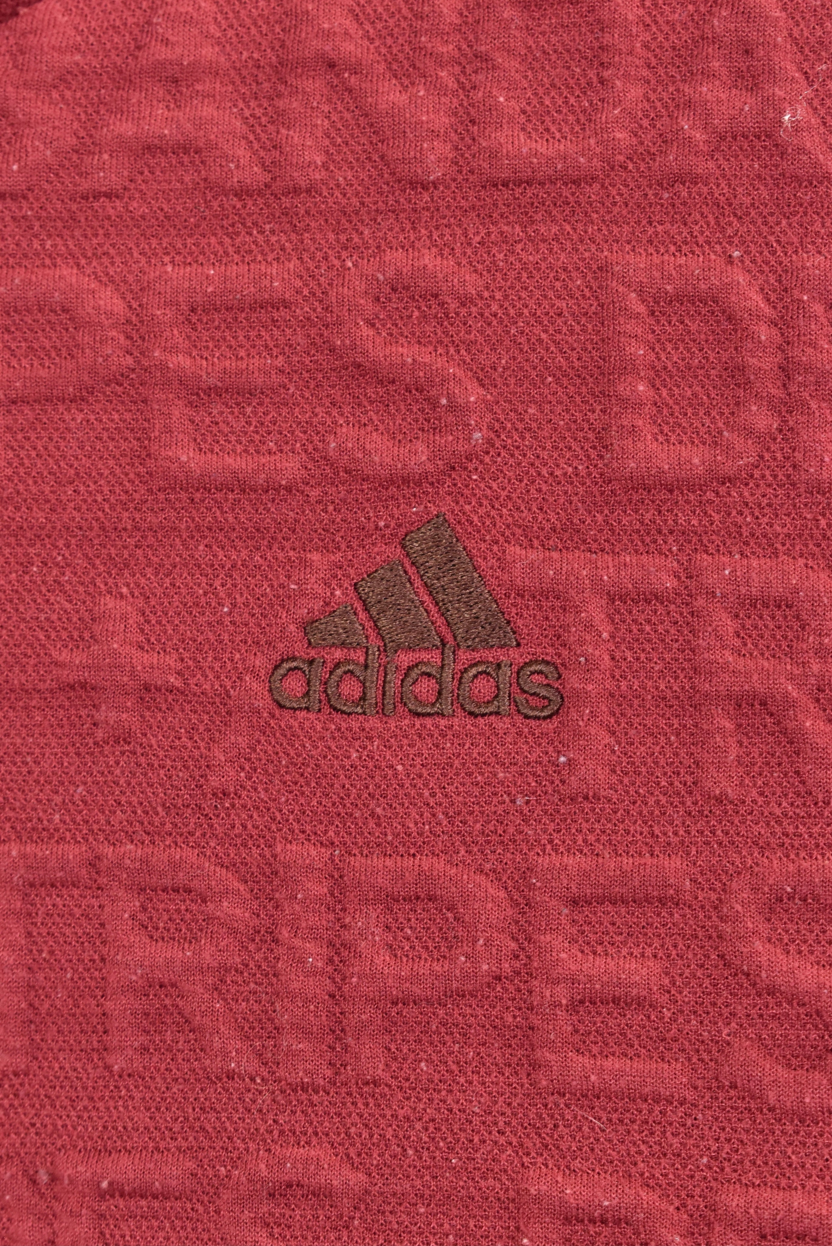 Modern Adidas embroidered burgundy hoodie | Medium ADIDAS