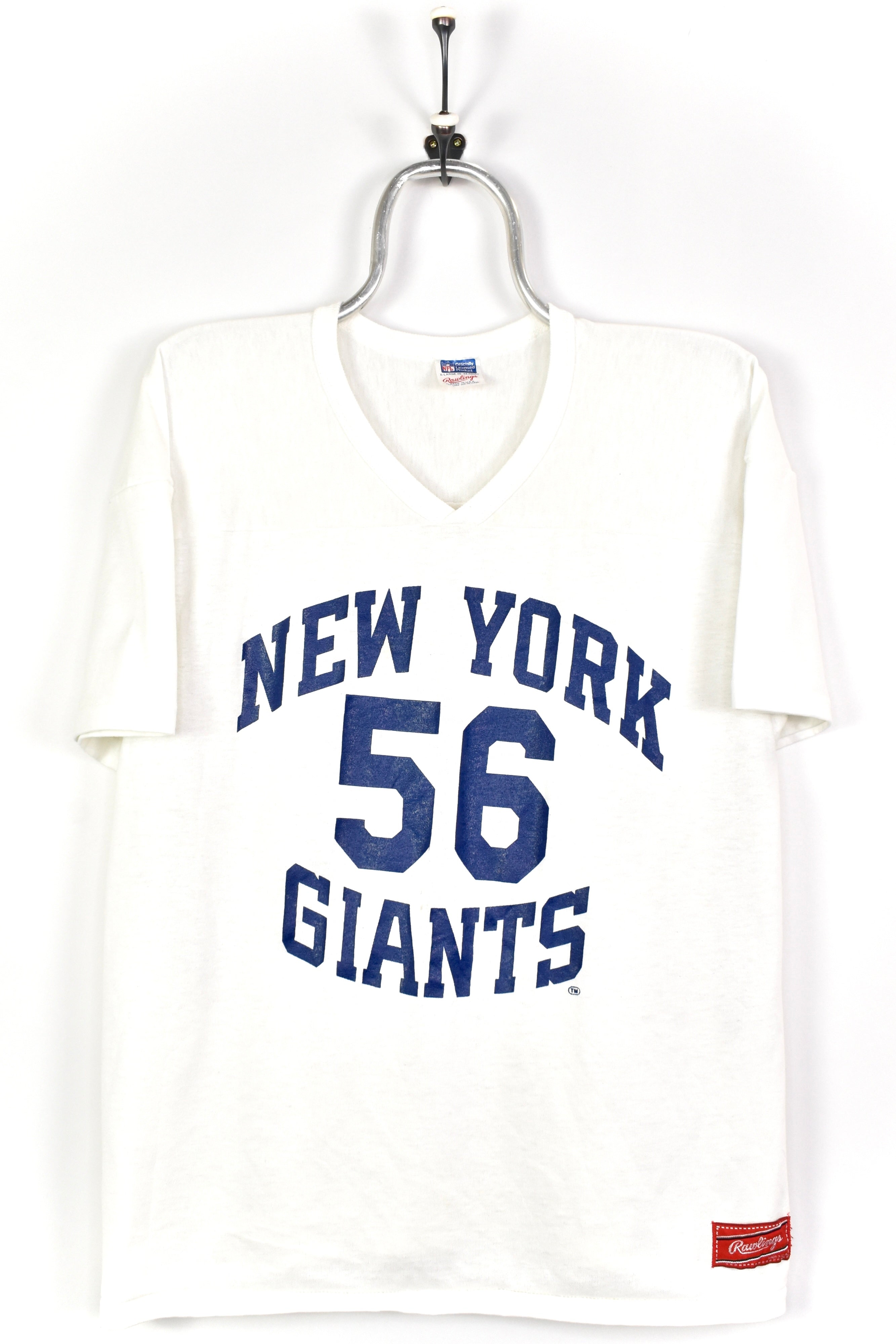 VINTAGE NFL NEW YORK GIANTS WHITE T-SHIRT | LARGE PRO SPORT