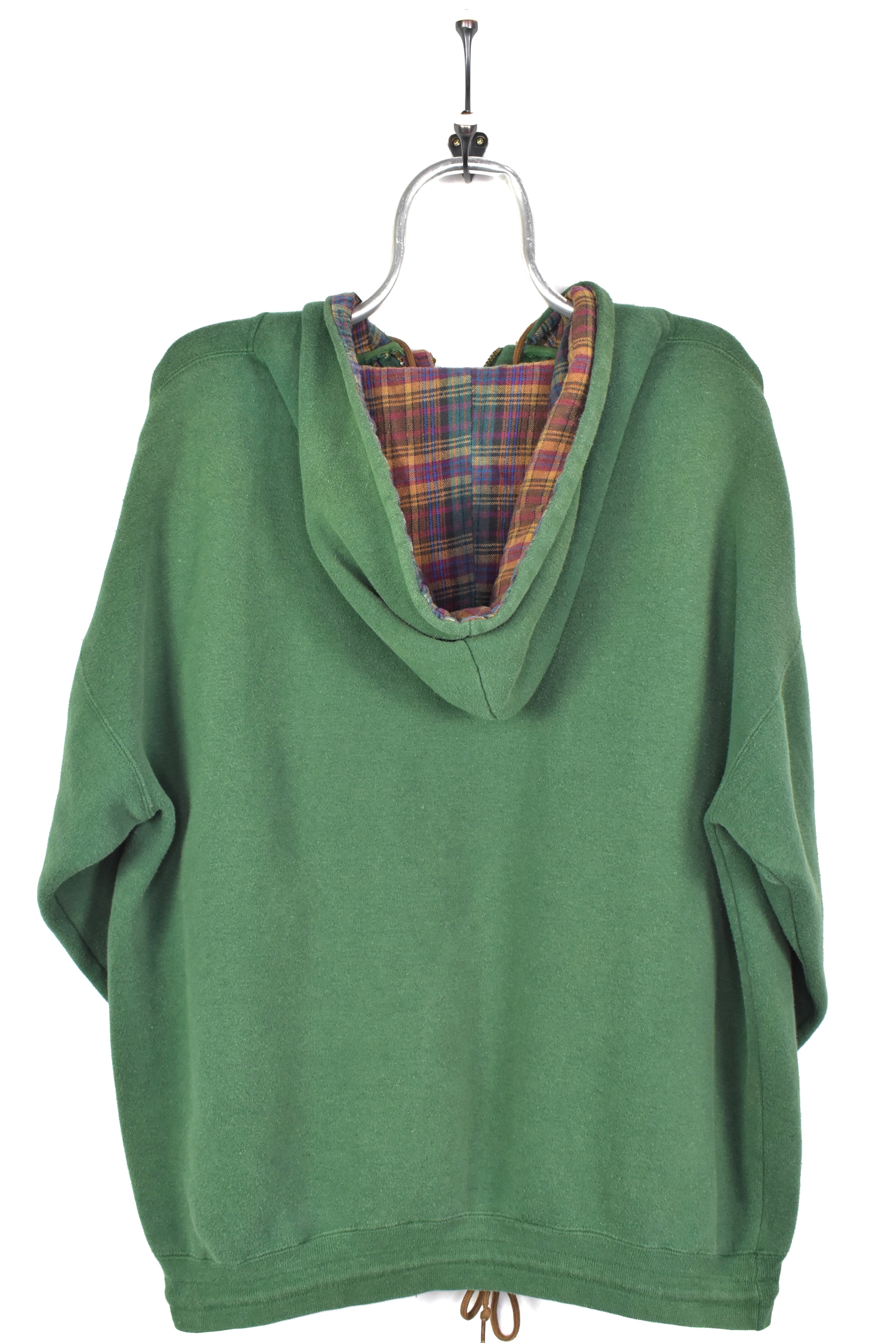 VINTAGE NOTRE DAME UNIVERSITY GREEN 1/4 ZIP SWEATSHIRT | XXL COLLEGE