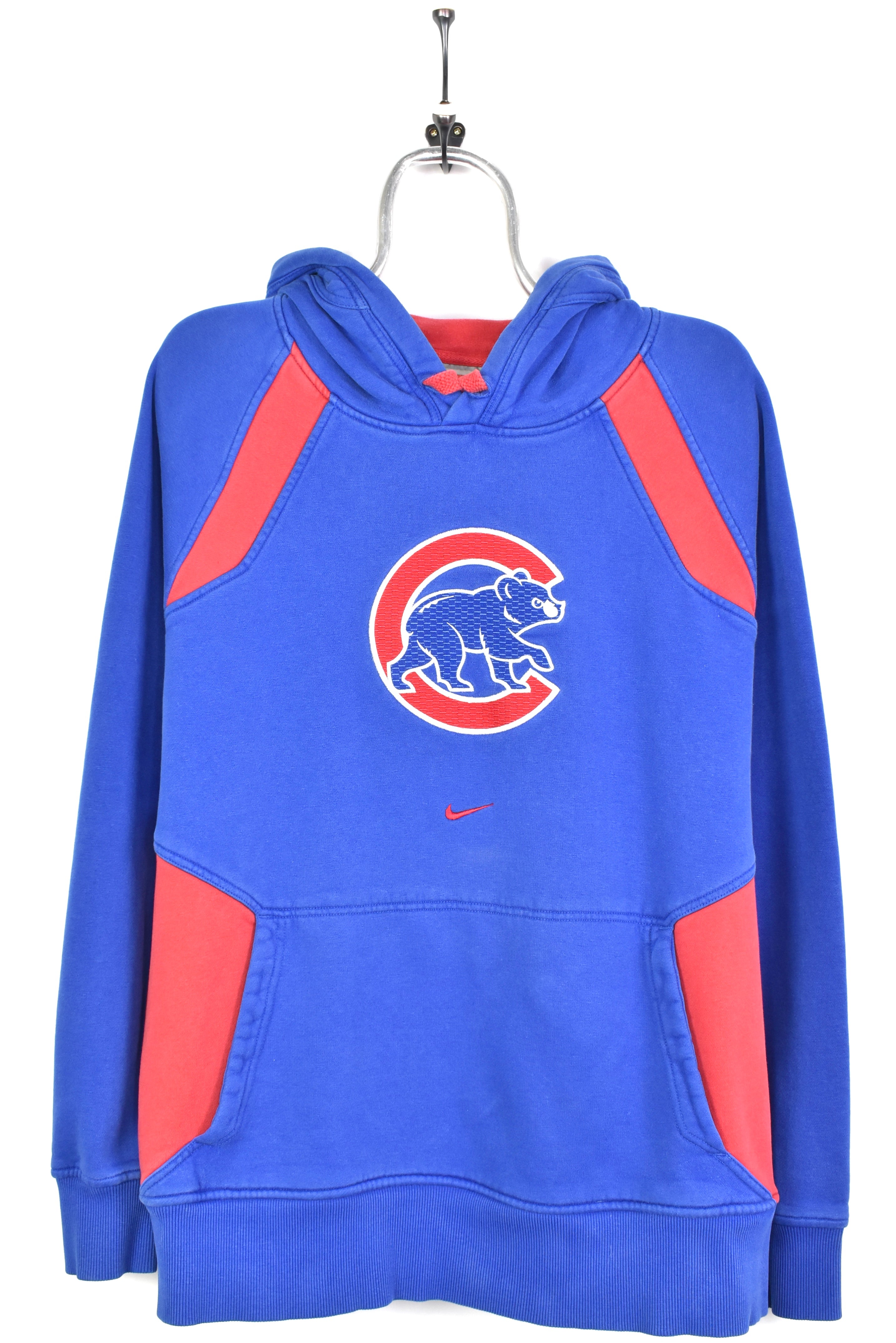 Vintage nike mlb chicago cubs embroidered blue hoodie | large PRO SPORT