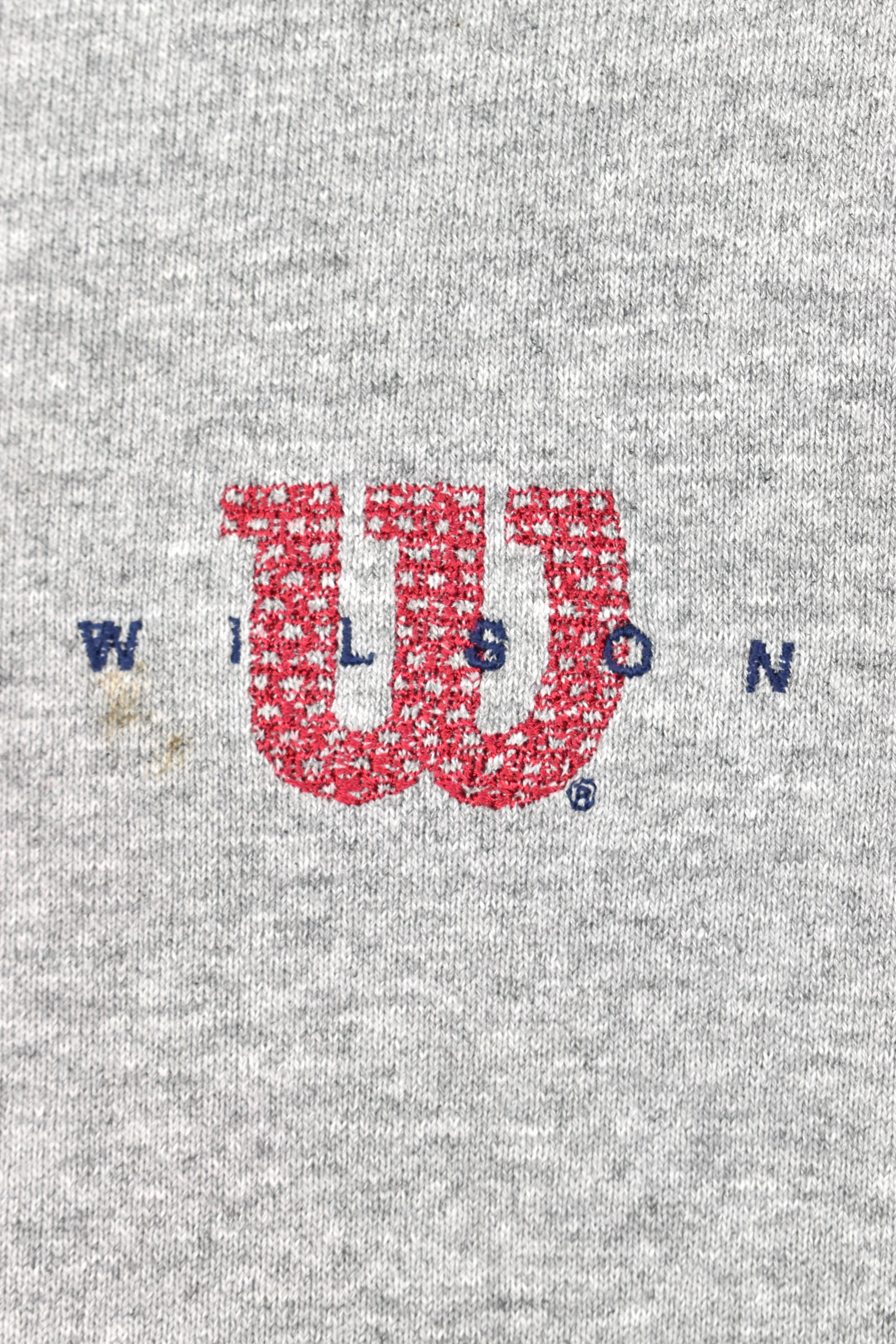 VINTAGE WILSON EMBROIDERED GREY SWEATSHIRT | XL WILSON