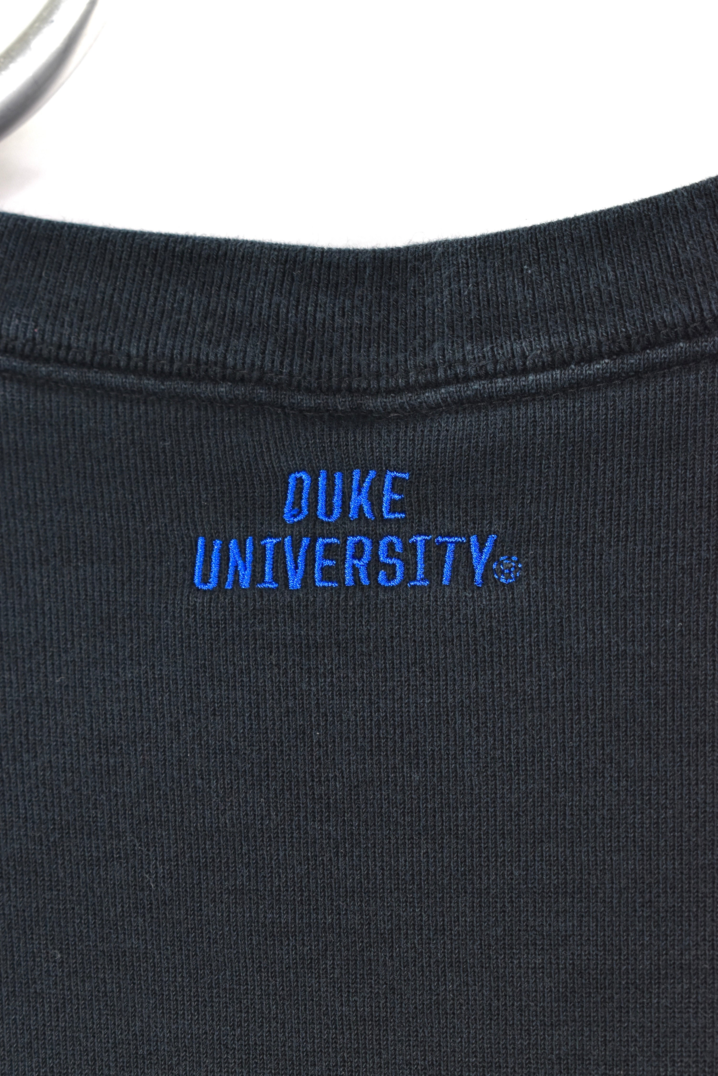 VINTAGE DUKE UNIVERSITY EMBROIDERED BLACK SWEATSHIRT | XXL COLLEGE