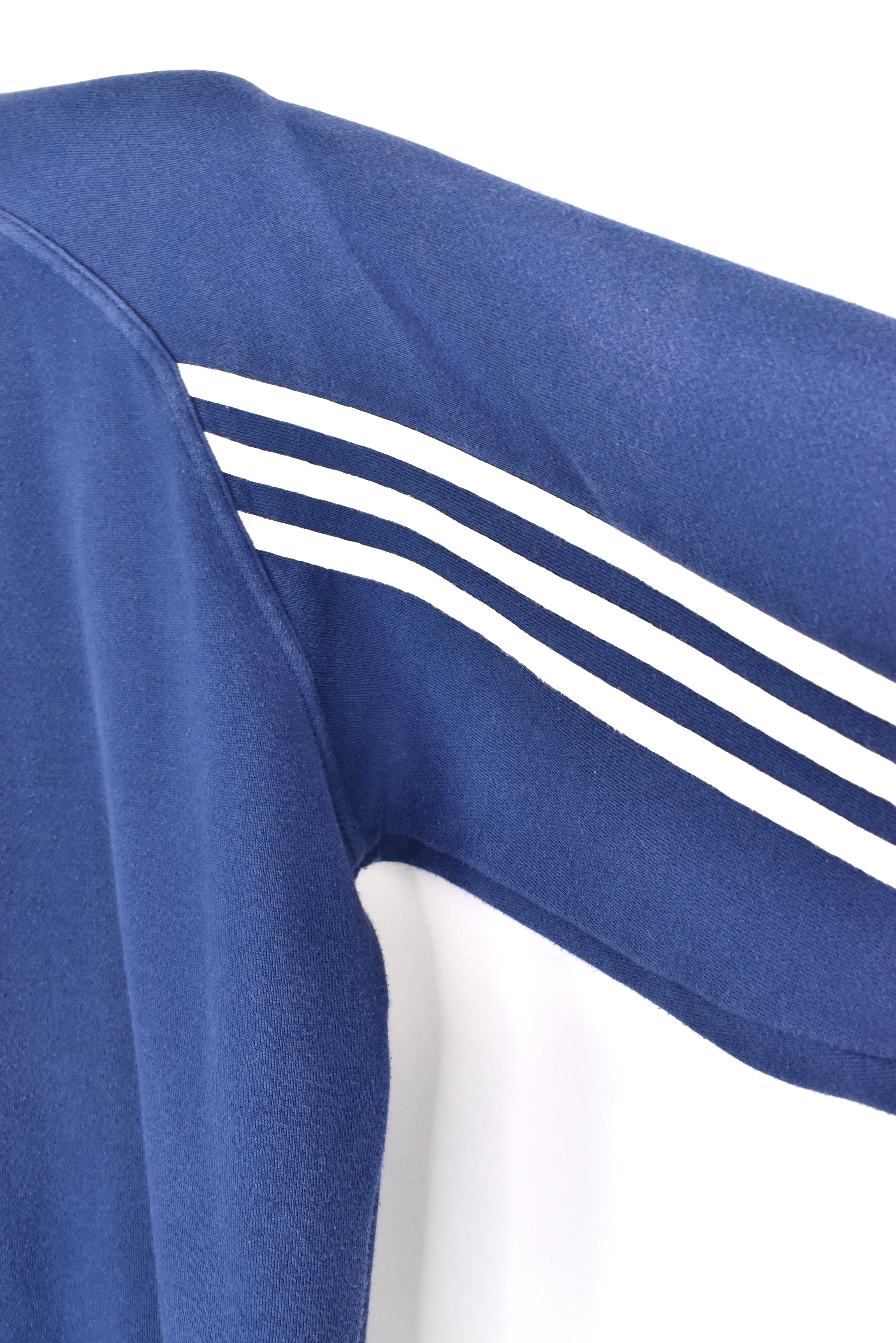 VINTAGE ADIDAS EMBROIDERED NAVY SWEATSHIRT | LARGE ADIDAS
