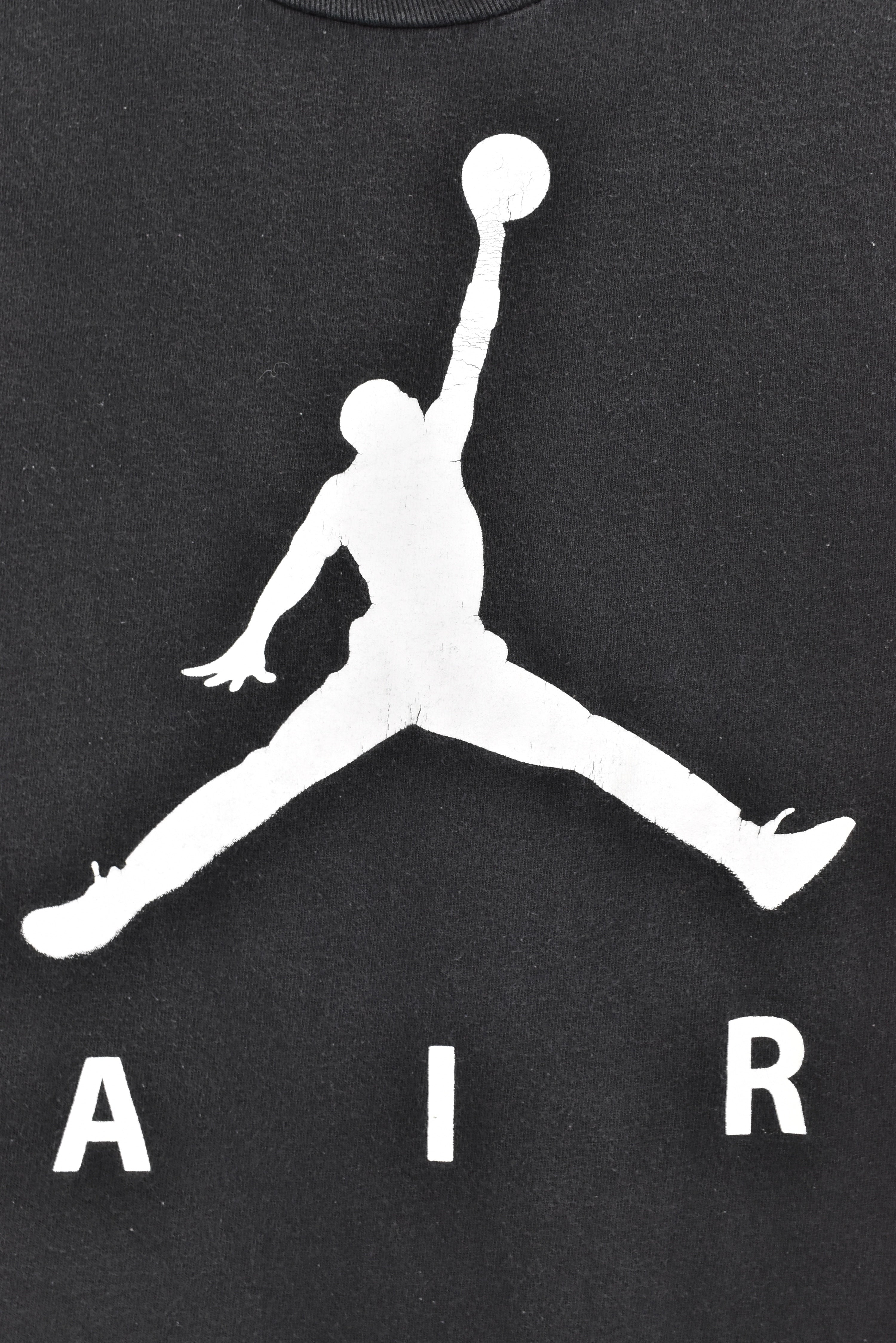 Vintage Women's Nike Air Jordan black t-shirt | Small NIKE