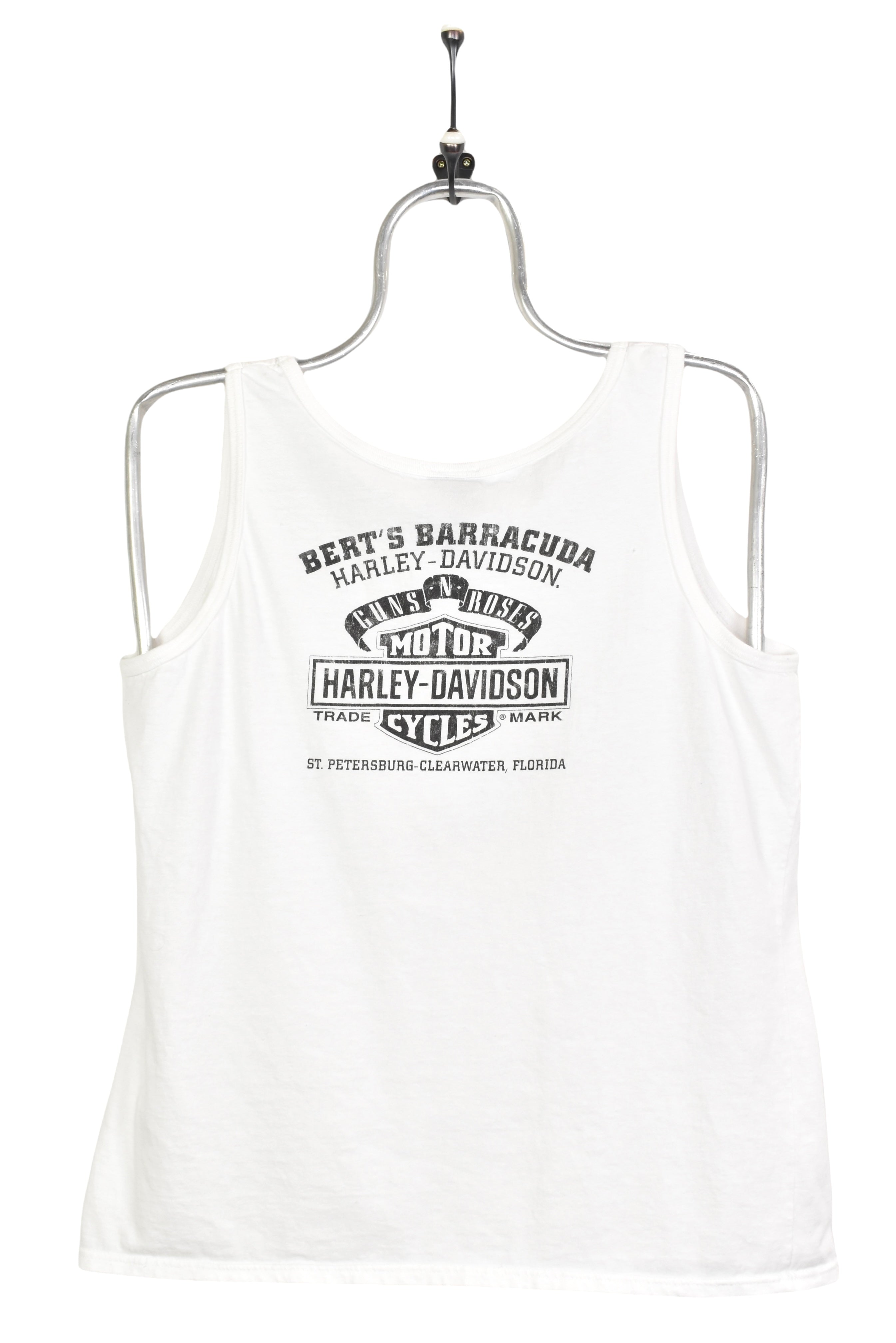 Women's modern Harley Davidson shirt, 2017 graphic singlet - large, white HARLEY DAVIDSON