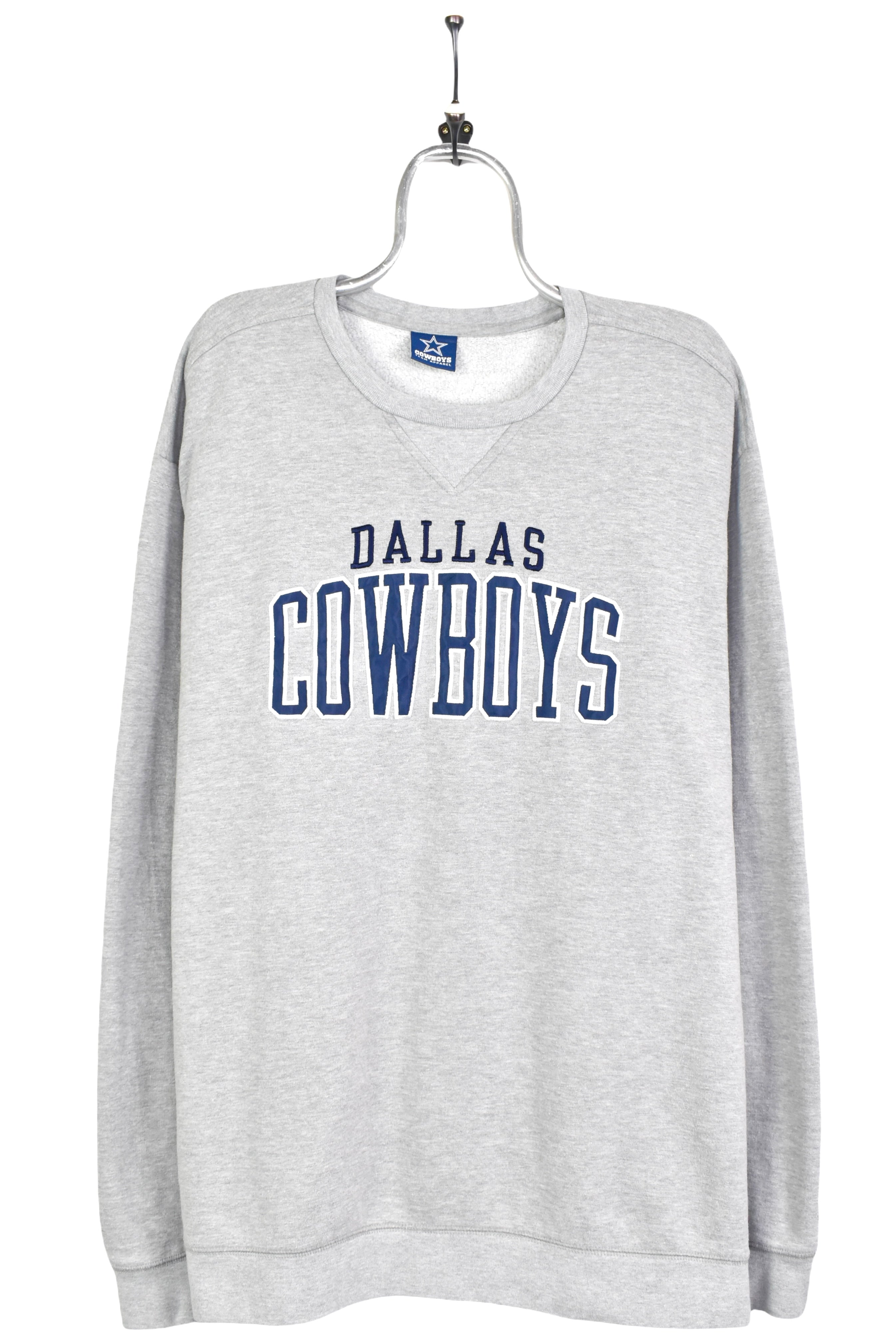Vintage Dallas Cowboys sweatshirt, NFL grey embroidered crewneck - AU XXL PRO SPORT