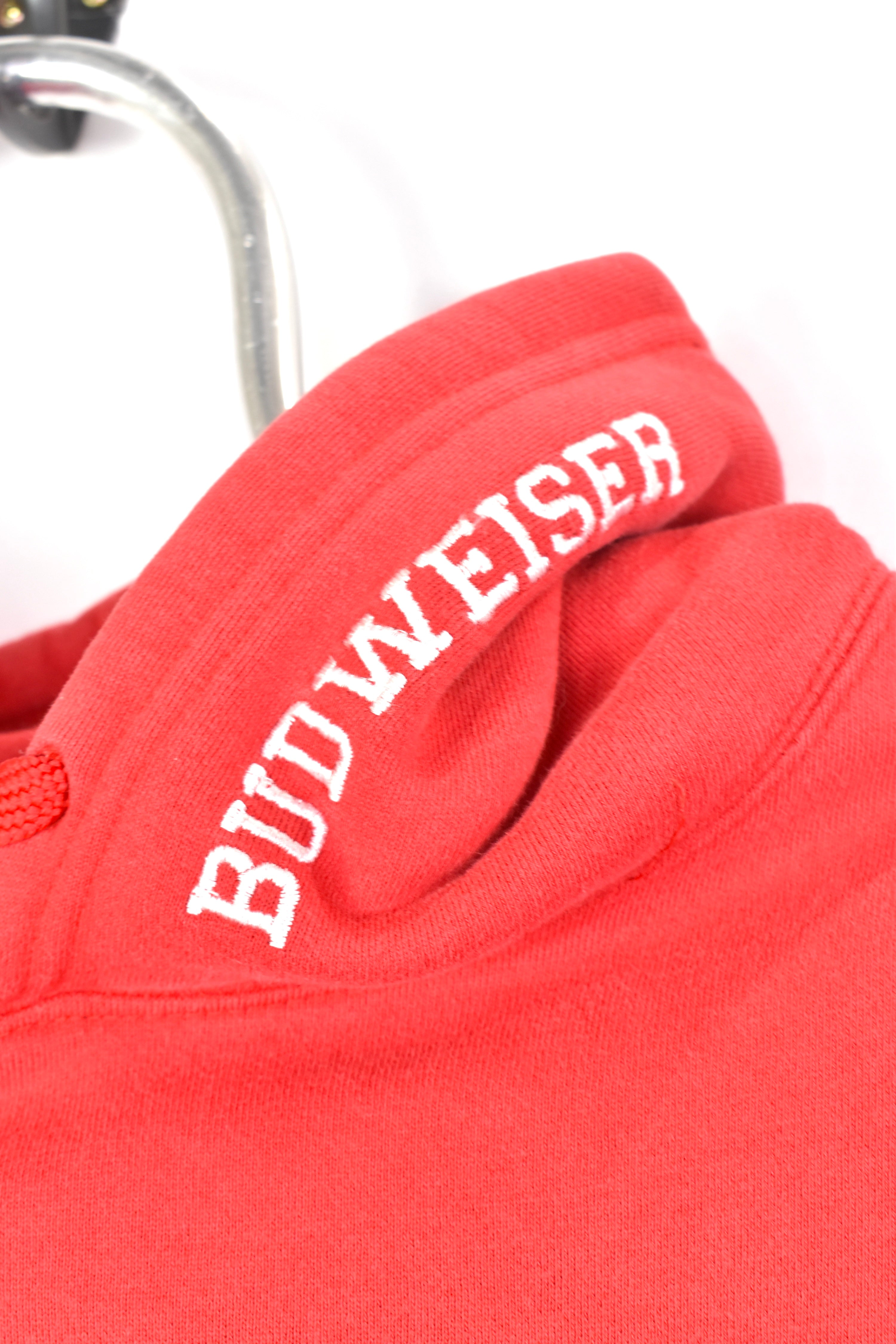 Vintage nascar embroidered red hoodie | medium NASCAR / RACING