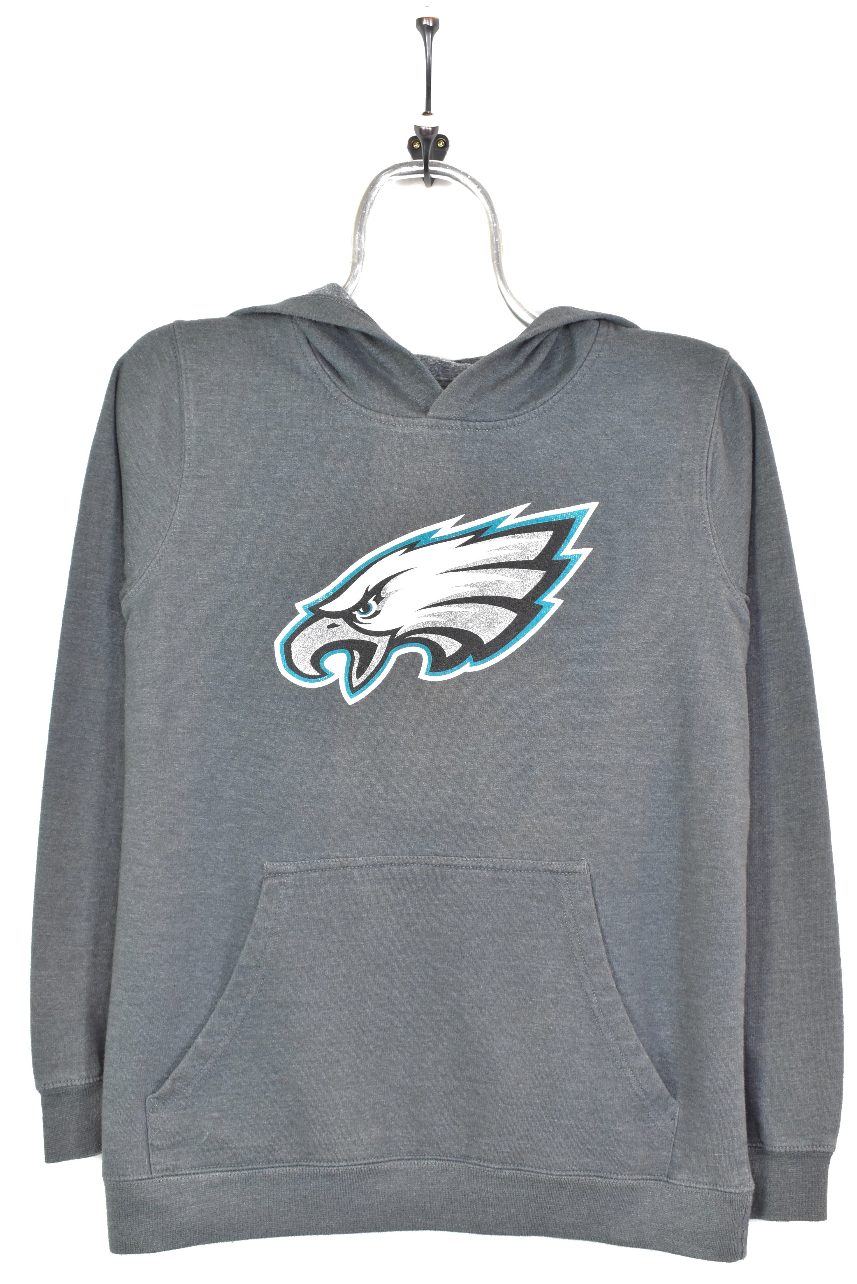 VINTAGE NFL PHILADELPHIA EAGLES GREY HOODIE | SMALL PRO SPORT