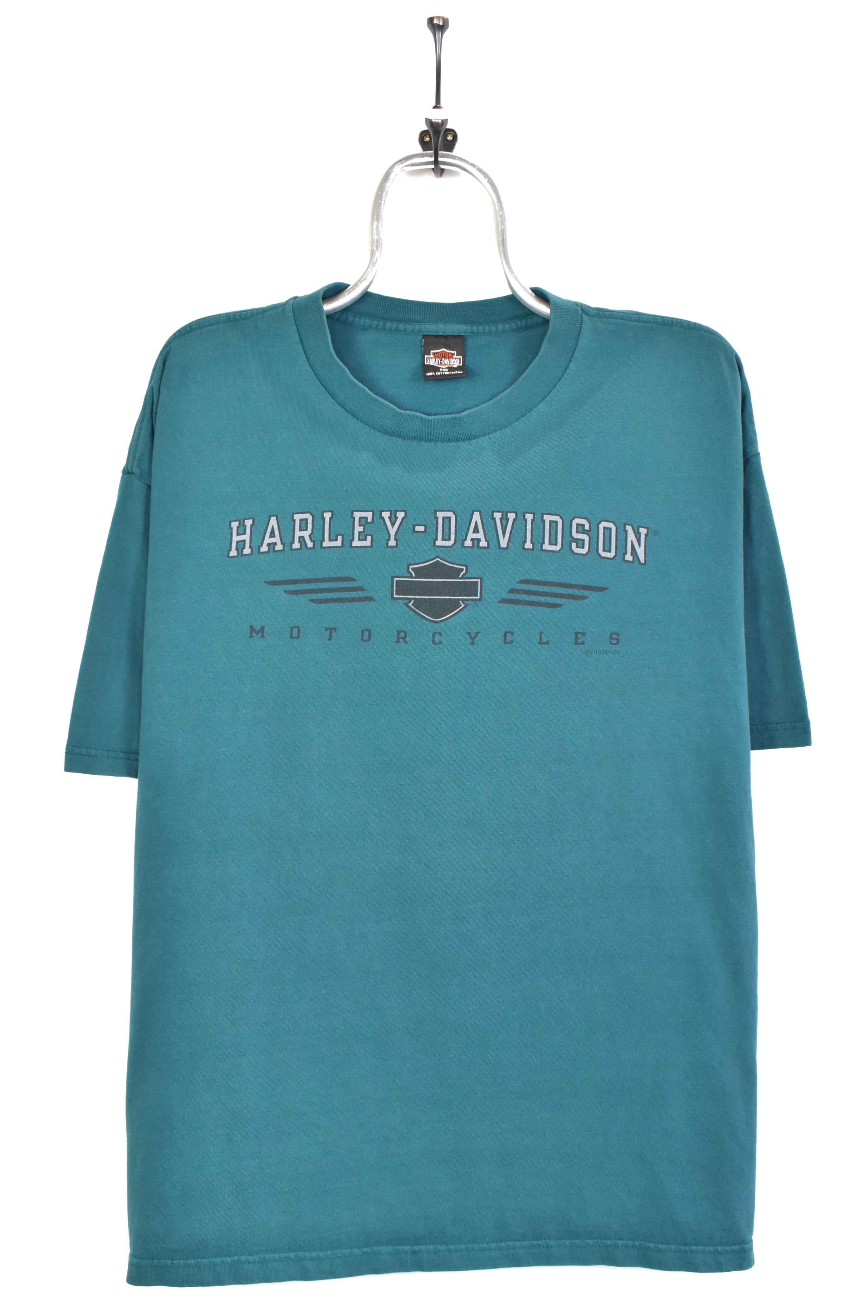 Vintage Harley Davidson shirt, 2000 motorcycle biker tee - XL, dark green HARLEY DAVIDSON