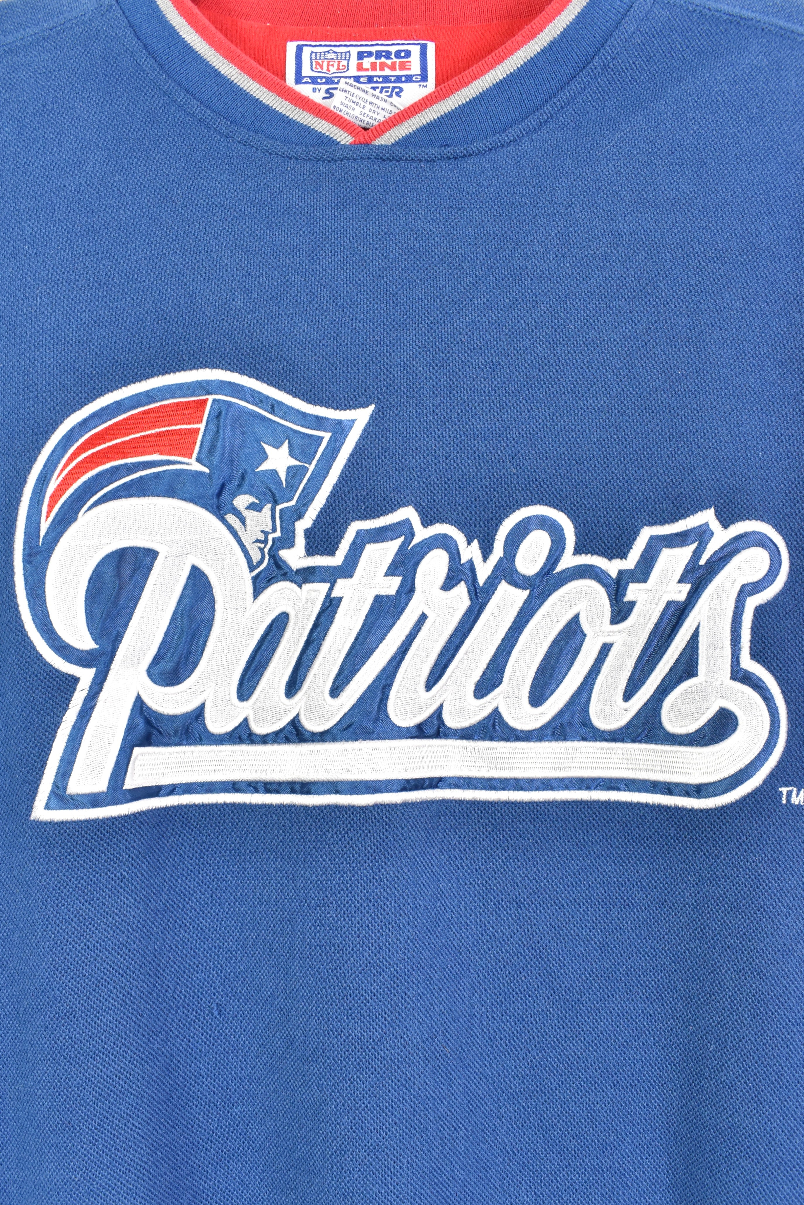 Vintage NFL New England Patriots embroidered blue sweatshirt | XL PRO SPORT