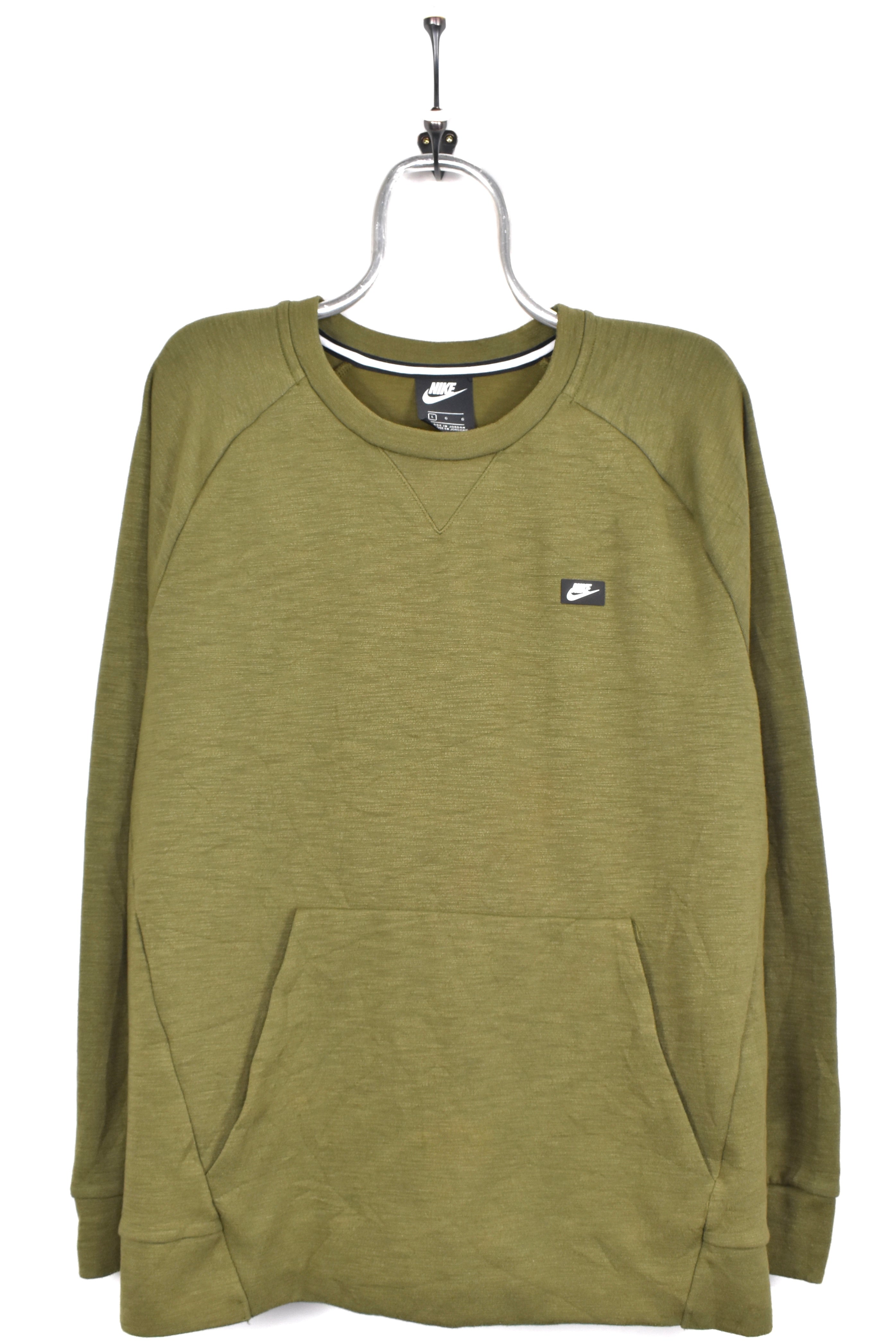 Vintage Nike sweatshirt, green long sleeve crewneck - AU L NIKE