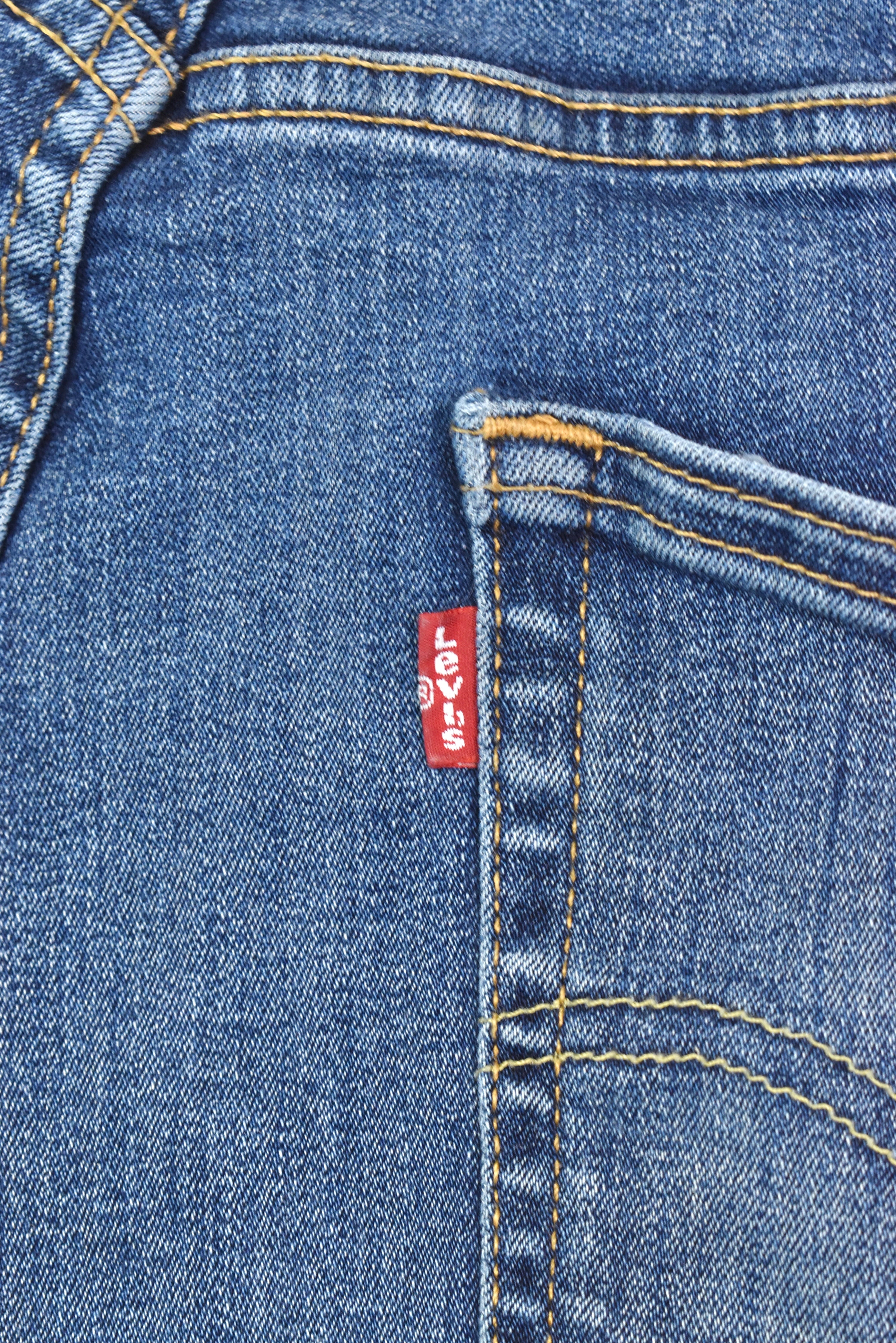 Women's modern Levi's shorts, rework denim jeans - blue, W31" LEVIS