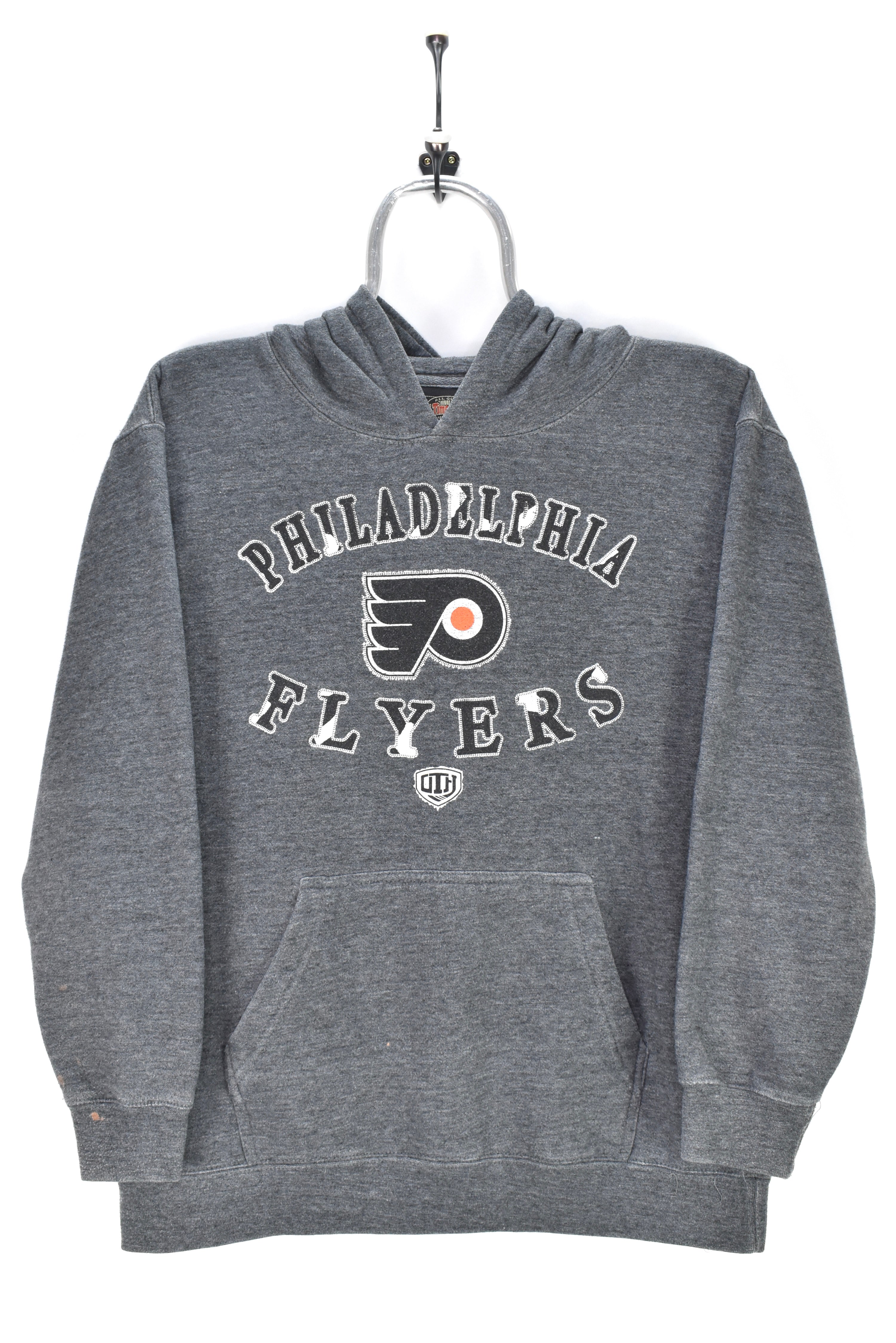 VINTAGE WOMEN’S NHL PHILADELPHIA FLYERS GREY HOODIE | SMALL PRO SPORT